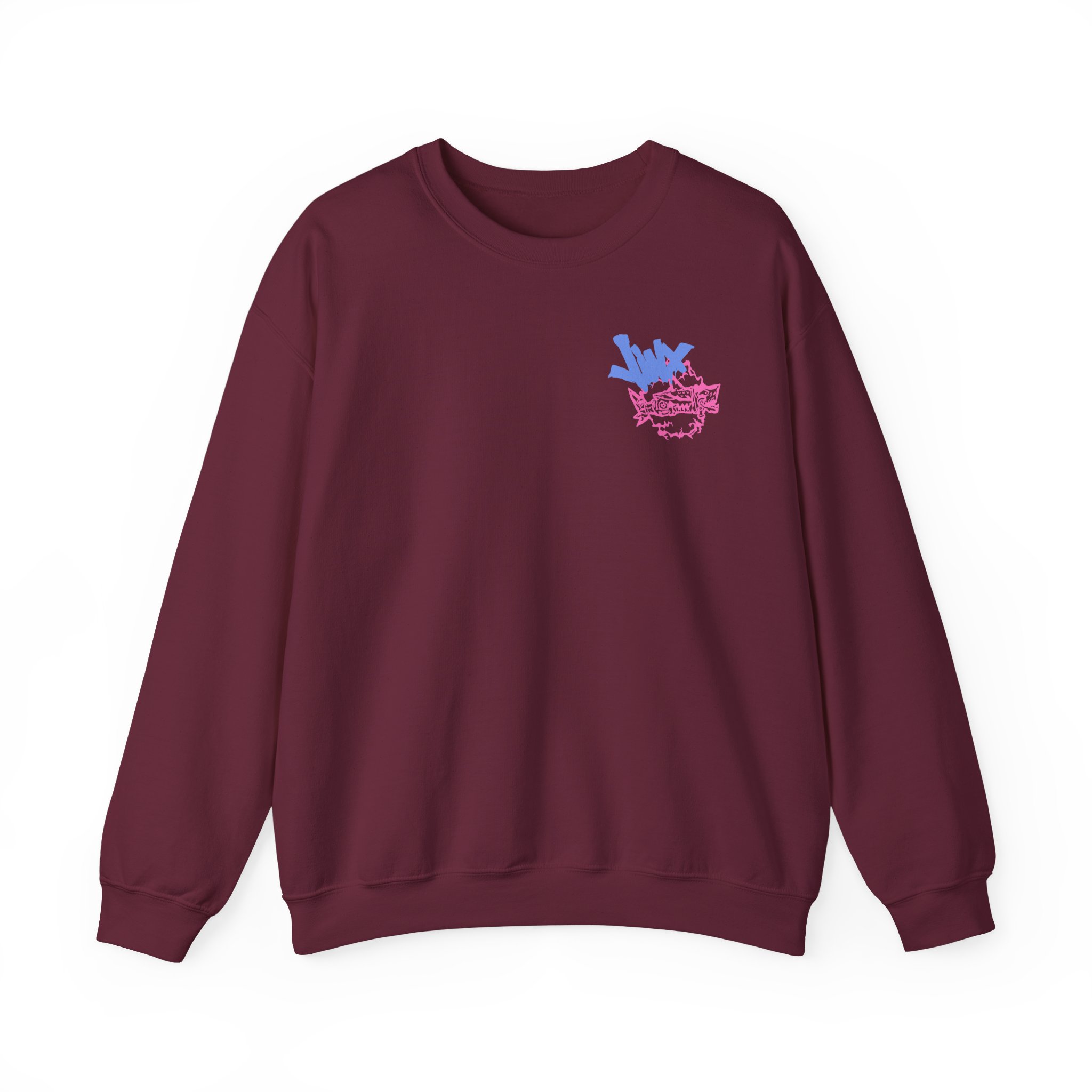 Jinx Arcane Gun Unisex Heavy Blendâ„¢ Crewneck Sweatshirt