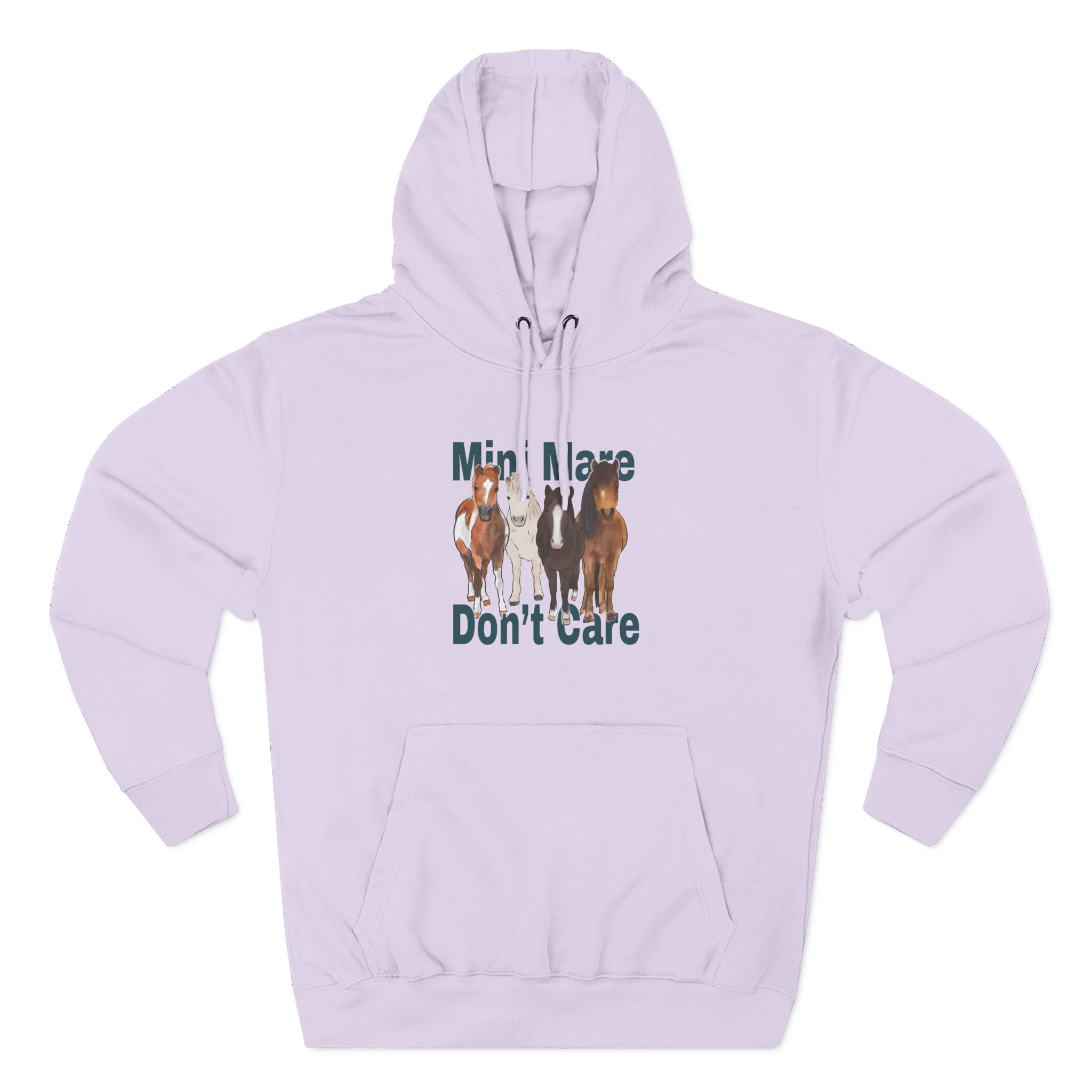 Katie Van Slyke Mini Mare Don't Care Three-Panel Fleece Hoodie