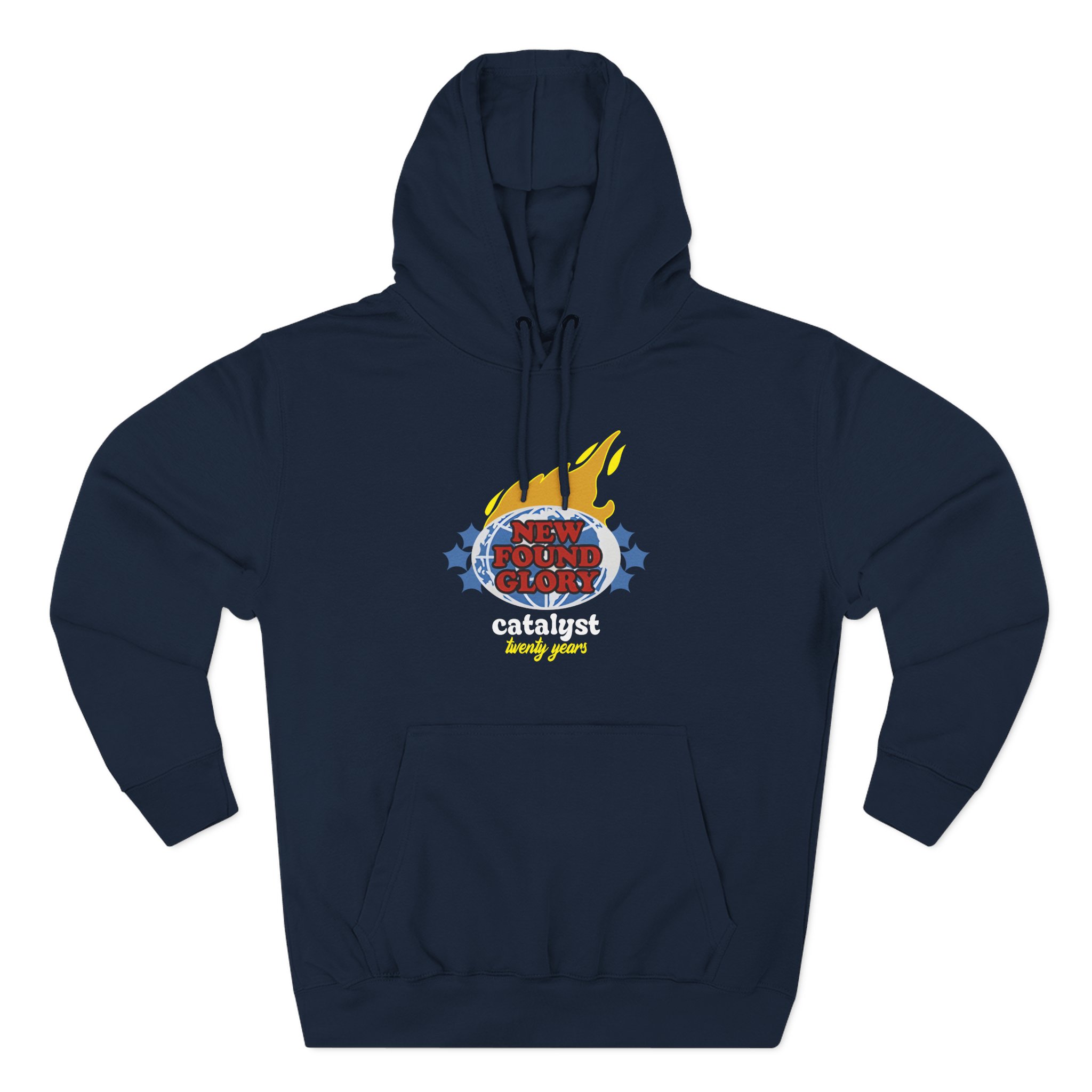 New Found Glory It’s All Downhill From Here Flame Three-Panel Fleece Hoodie