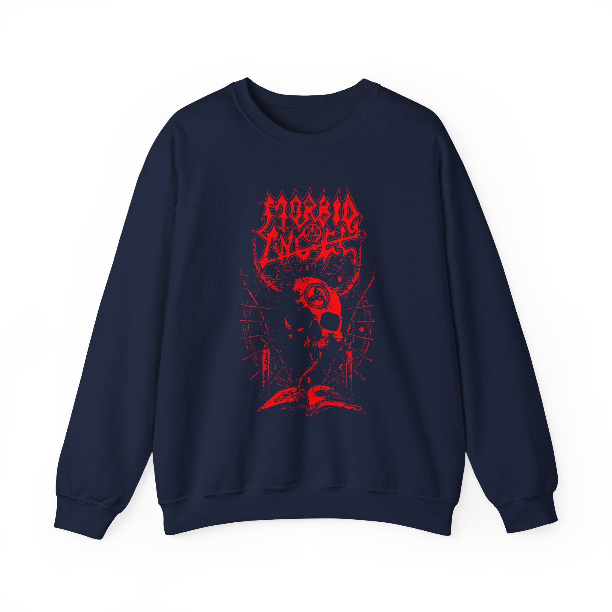 Morbid Angel Horned Skull Unisex Heavy Blendâ„¢ Crewneck Sweatshirt