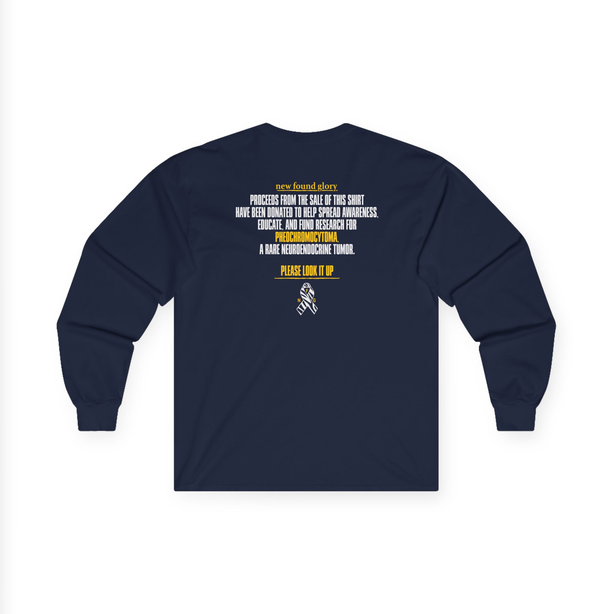 New Found Glory Pheochromocytoma Charity Unisex Ultra Cotton Long Sleeve Tee