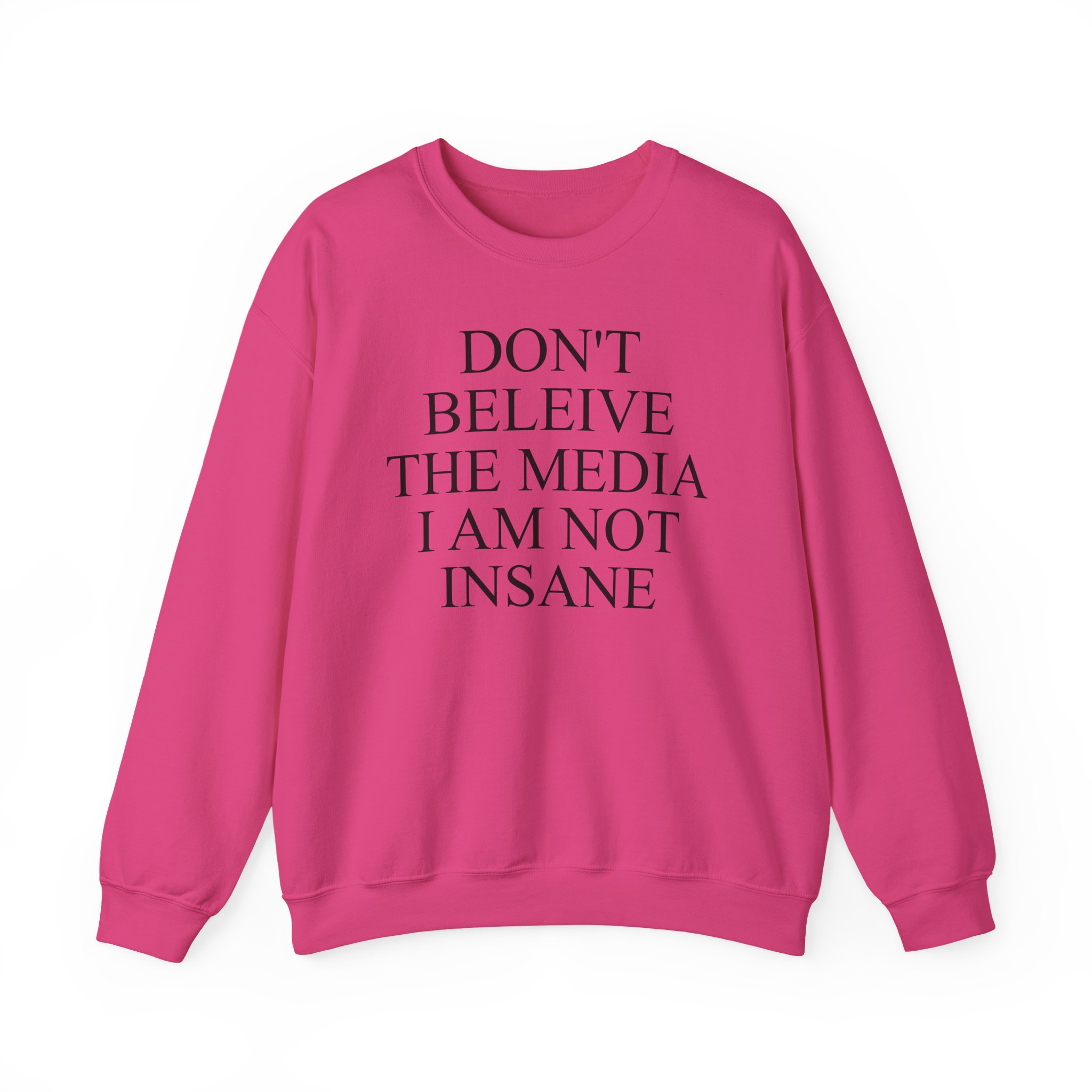 Joost Klein Don't Believe the Media I Am Not Insane Unisex Heavy Blendâ„¢ Crewneck Sweatshirt