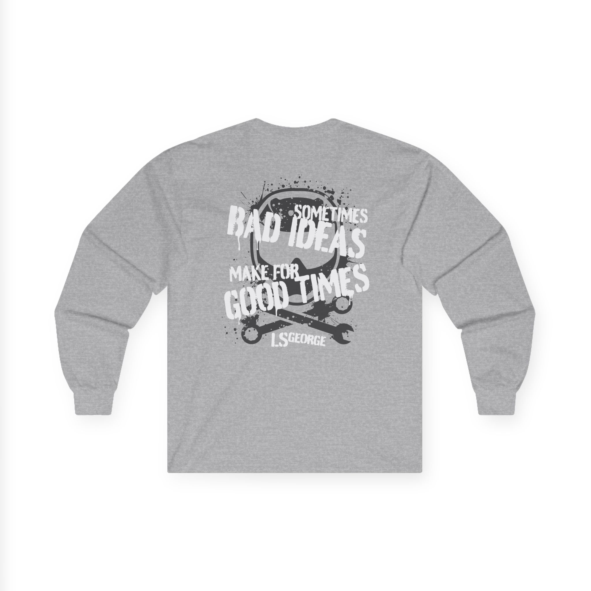 Cleetus Mcfarland Ls George's Bad Ideas Unisex Ultra Cotton Long Sleeve Tee