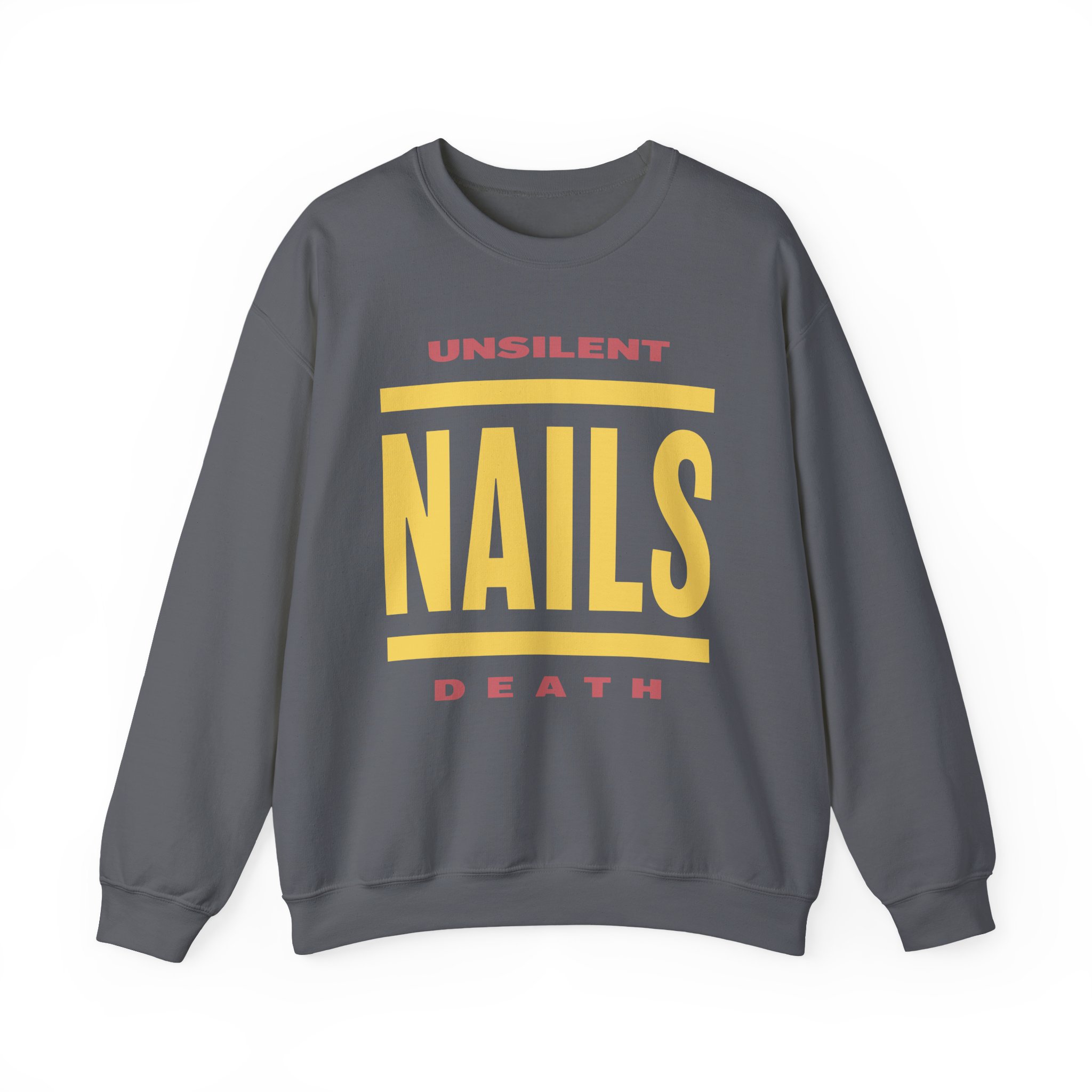 Nails Bold Lines Unisex Heavy Blendâ„¢ Crewneck Sweatshirt