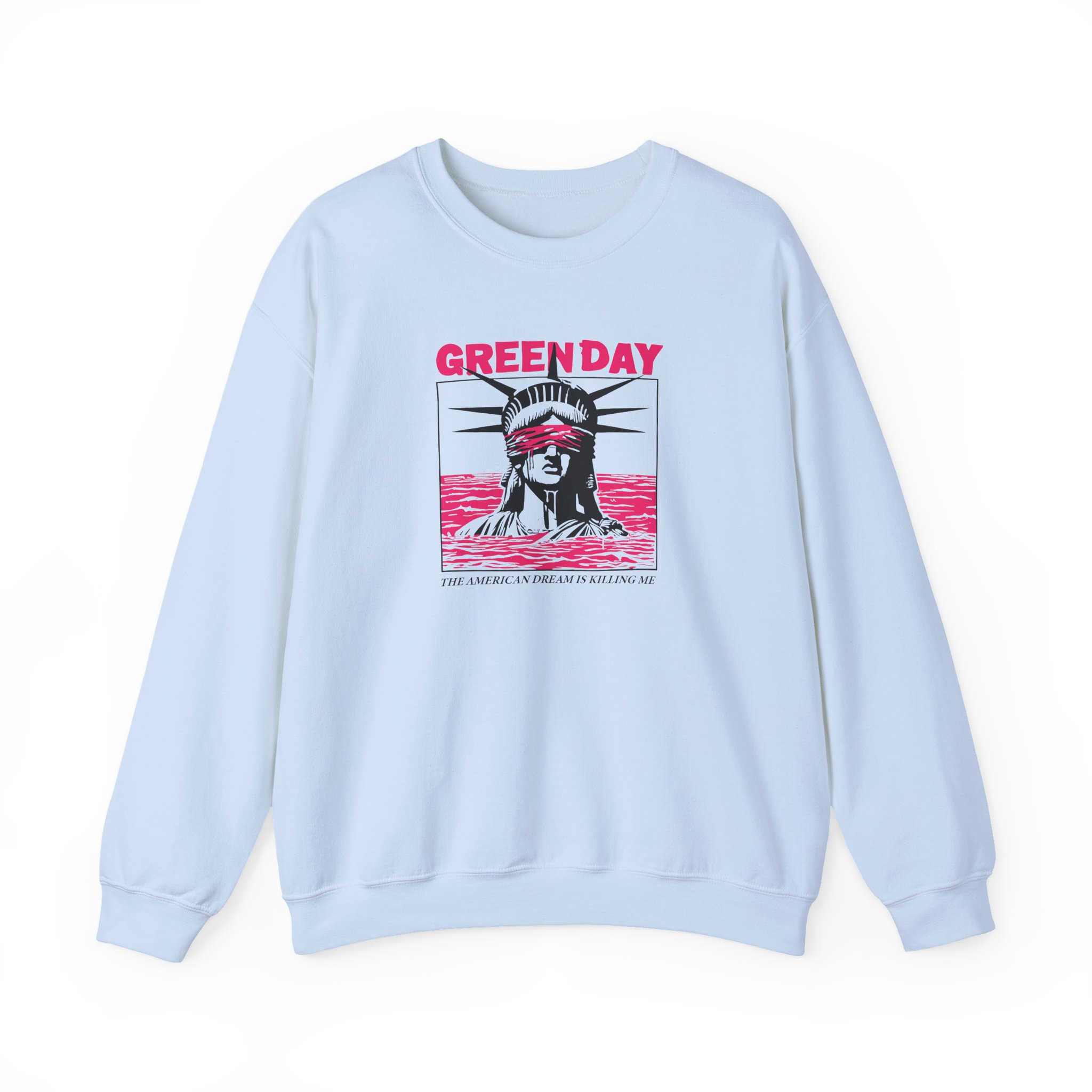 Green Day Lady Liberty Unisex Heavy Blendâ„¢ Crewneck Sweatshirt