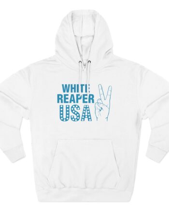 White Reaper Three-Panel Fleece Hoodie