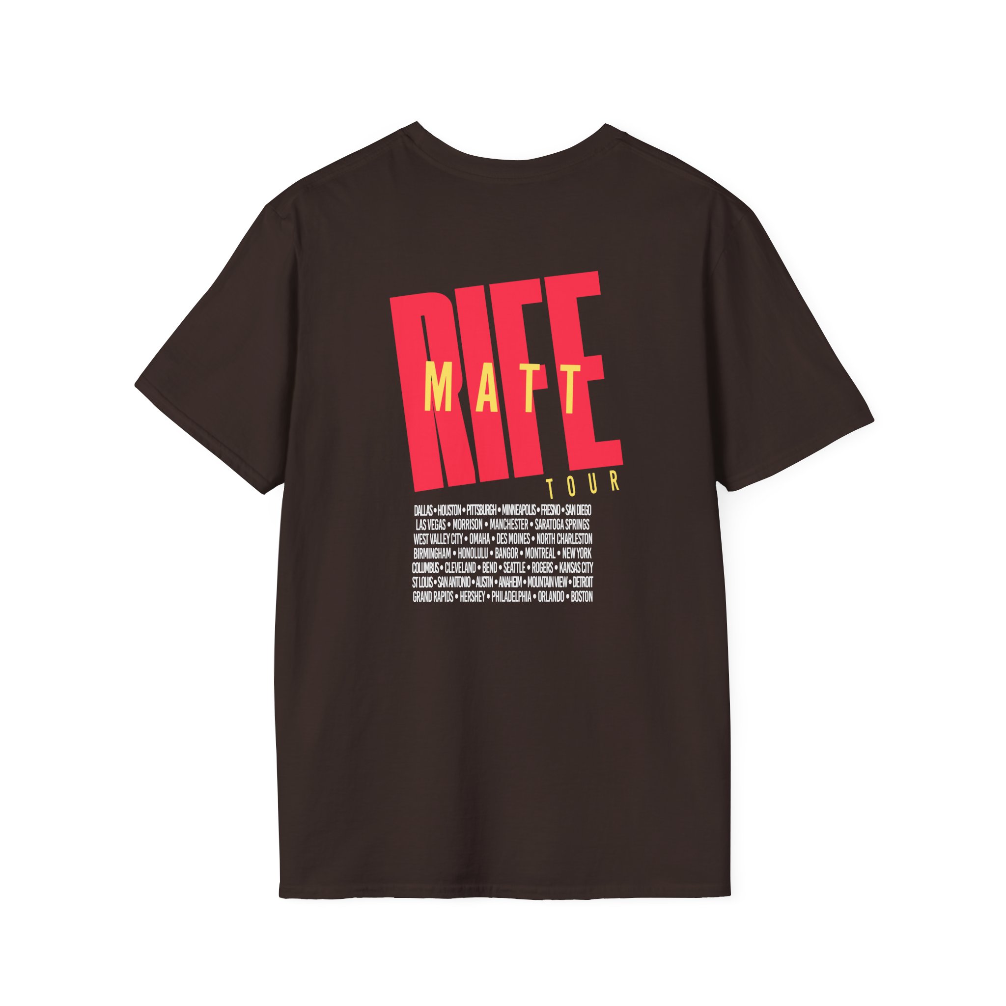 Matt Rife Stay Golden Tour Unisex Softstyle T-Shirt