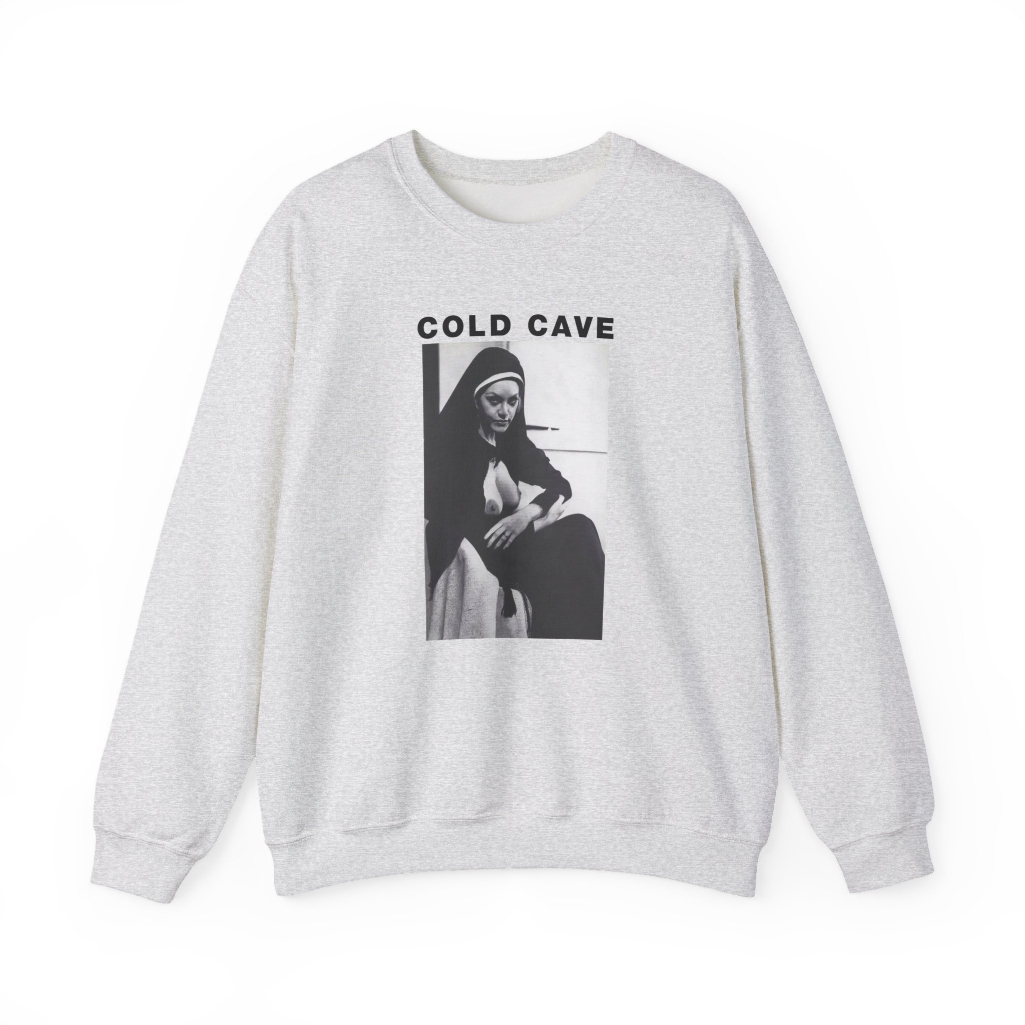 Cold Cave Nun Unisex Heavy Blendâ„¢ Crewneck Sweatshirt