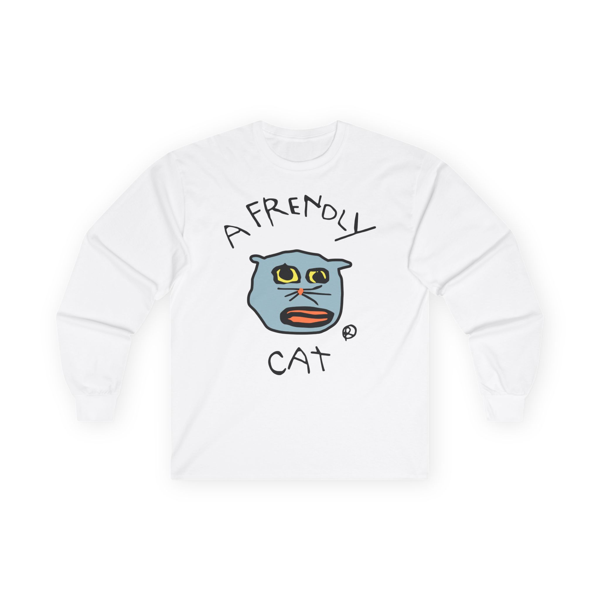 Lirik Just a Frendly Cat Unisex Ultra Cotton Long Sleeve Tee