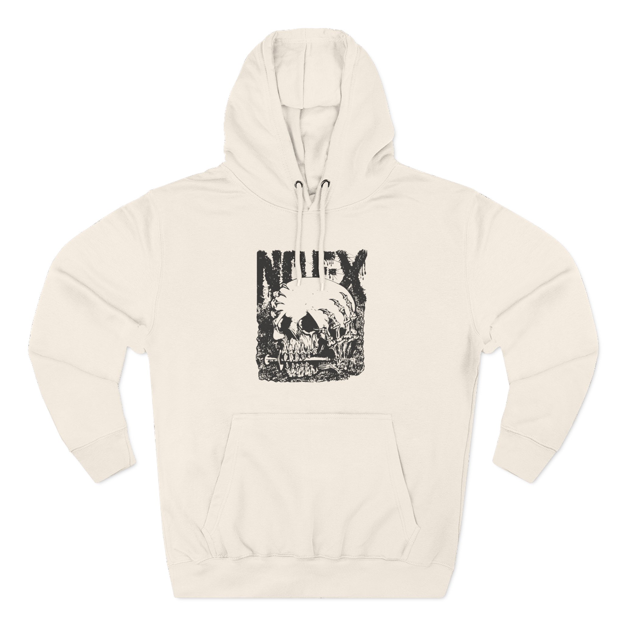 Nofx Og Skull Three-Panel Fleece Hoodie