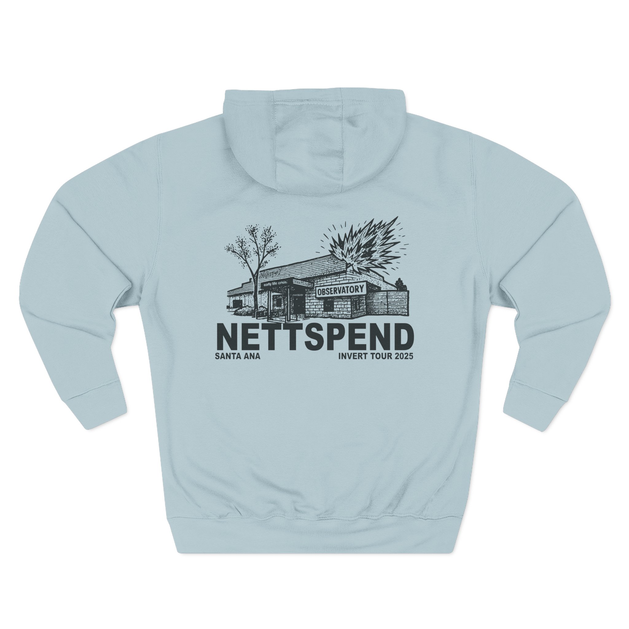 Nettspend Santa Ana Three-Panel Fleece Hoodie