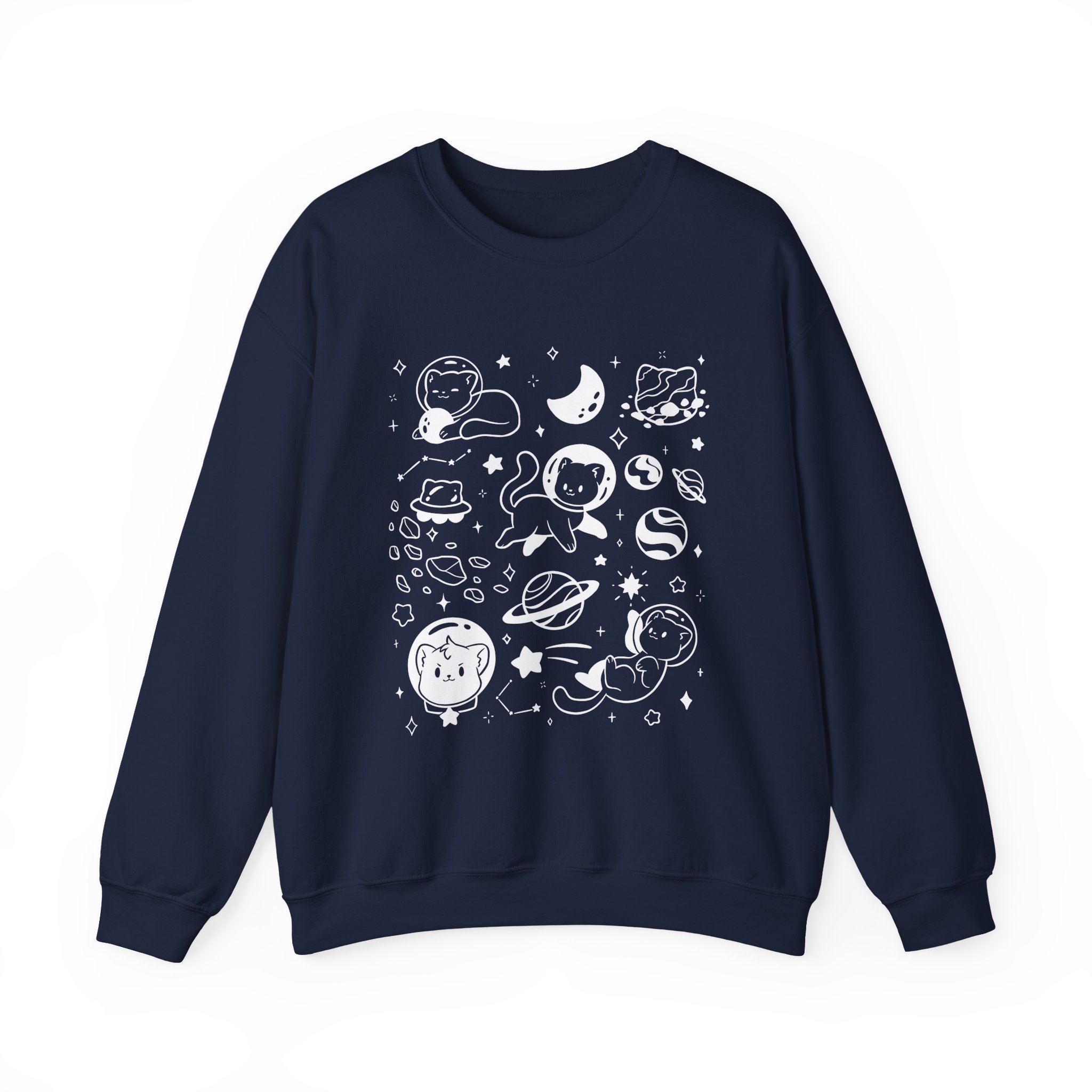 Shubble Space Cats Unisex Heavy Blendâ„¢ Crewneck Sweatshirt