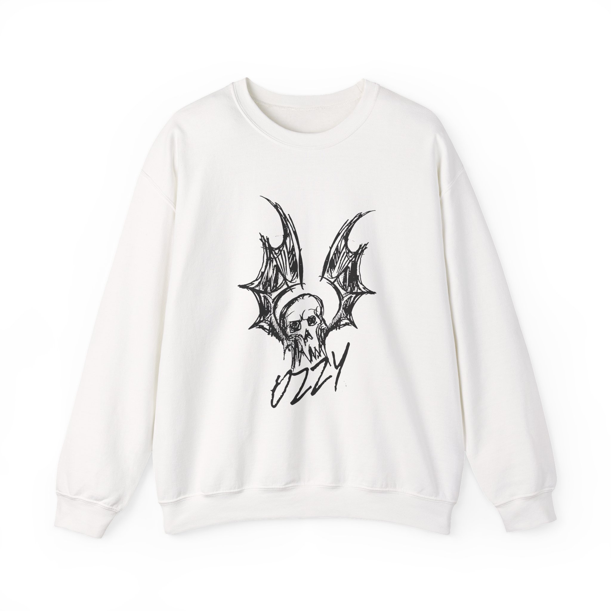 Ozzy Osbourne Bat Sketch Unisex Heavy Blendâ„¢ Crewneck Sweatshirt