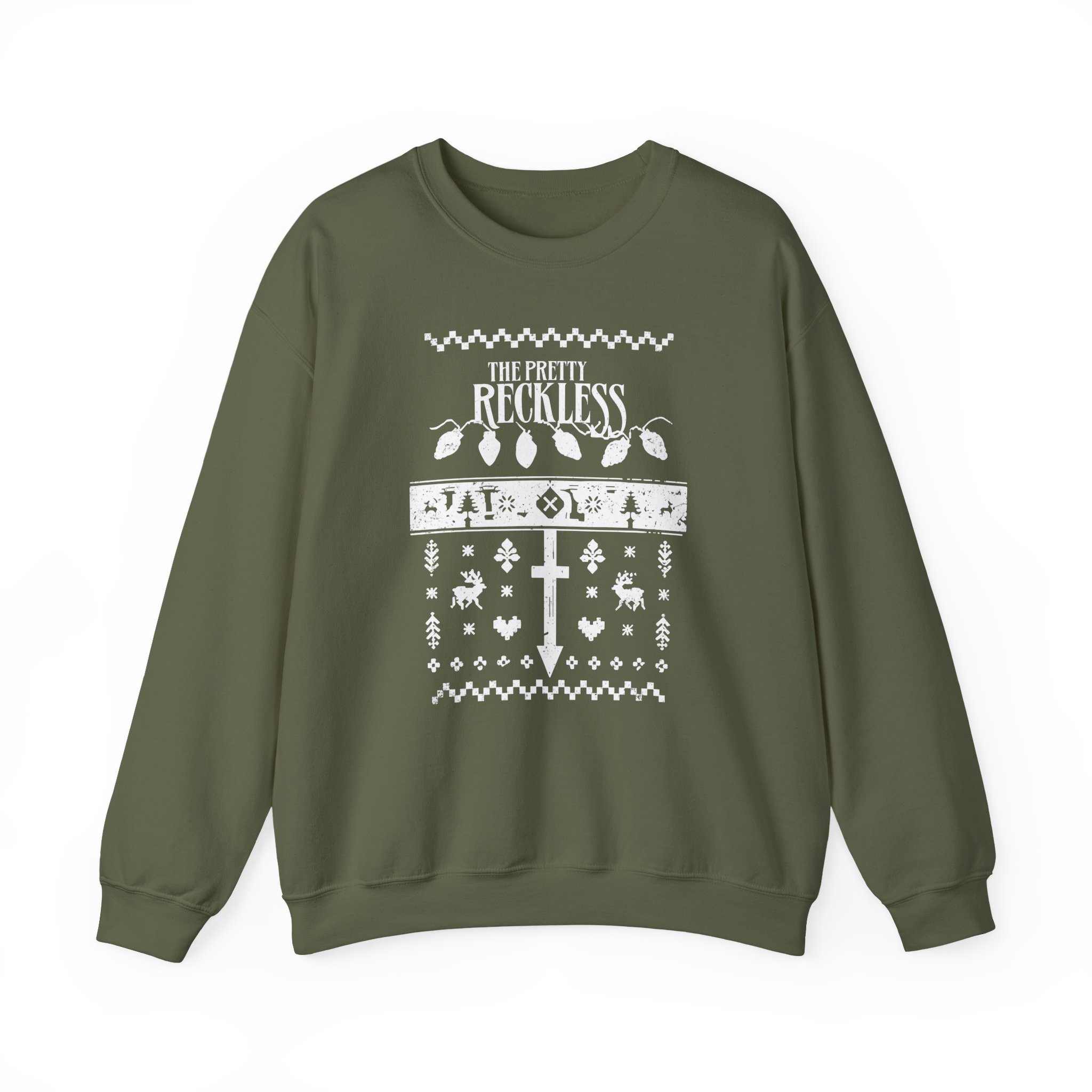 The Pretty Reckless Christmas Unisex Heavy Blend Crewneck Sweatshirt