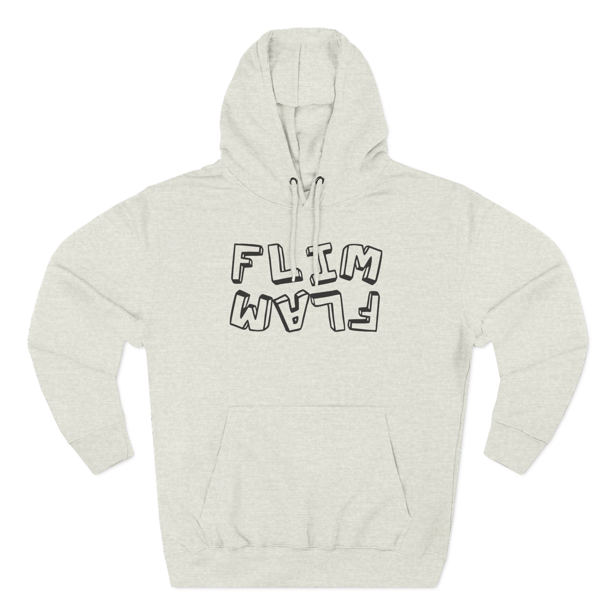Flamingo Three-Panel Fleece Hoodie