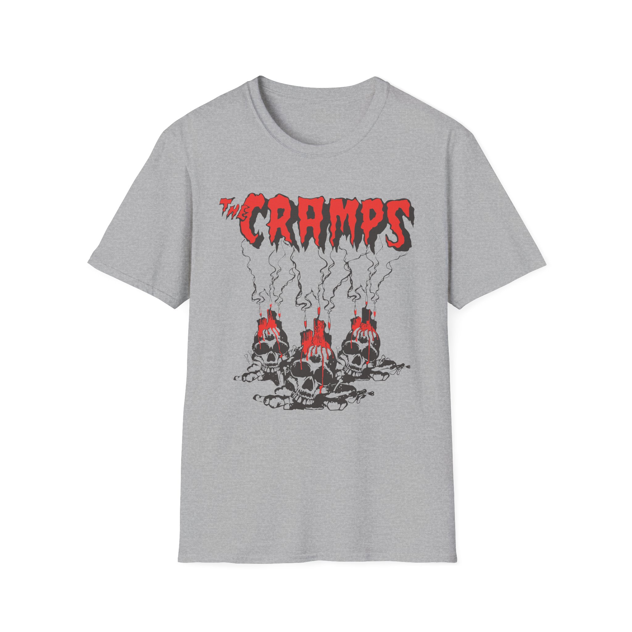 The Cramps Voodoo Skulls Unisex Softstyle T-Shirt