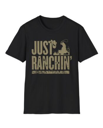 Dale Brisby Just Ranchin Silhouette Unisex Softstyle T-Shirt