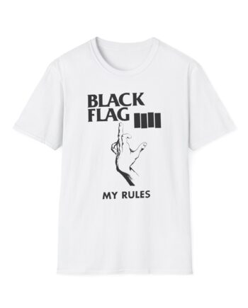 Black Flag My Rules Unisex Softstyle T-Shirt