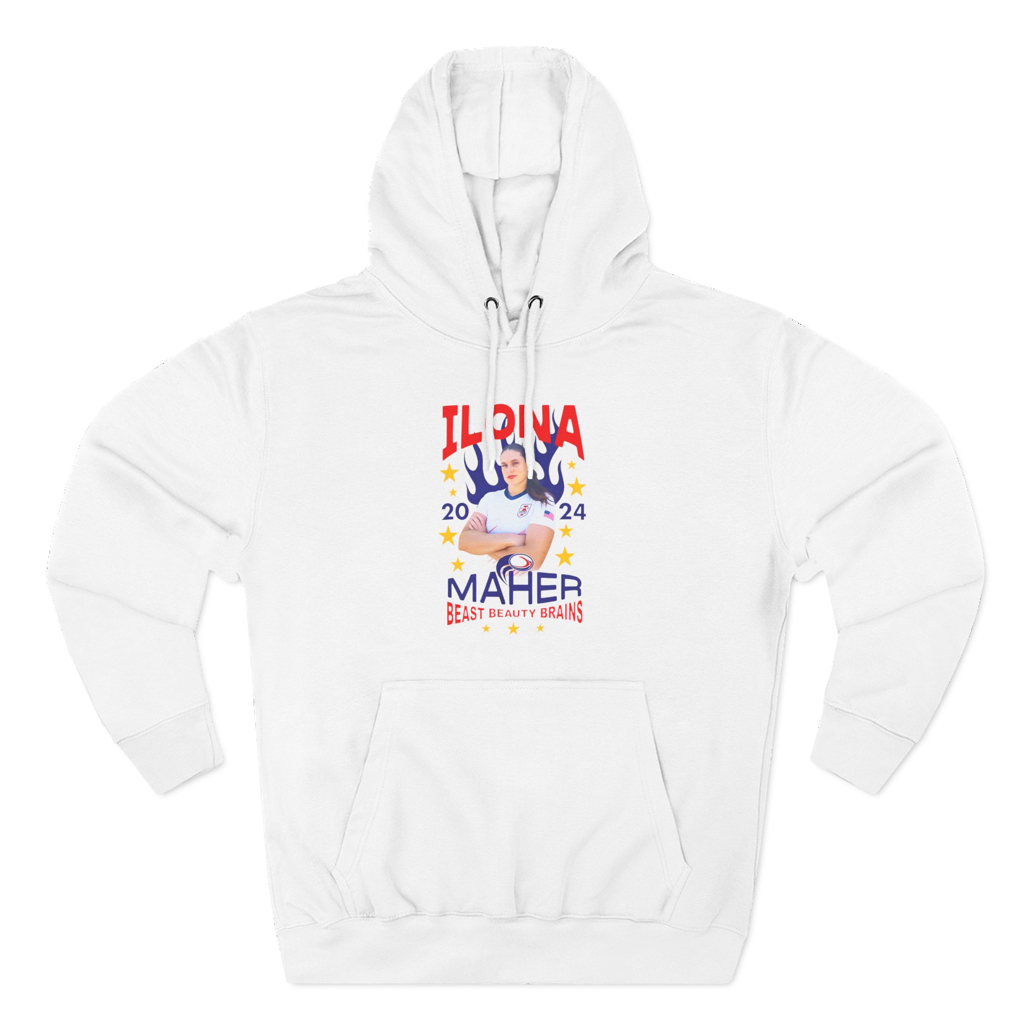 Ilona Maher Spangled Banner Three-Panel Fleece Hoodie