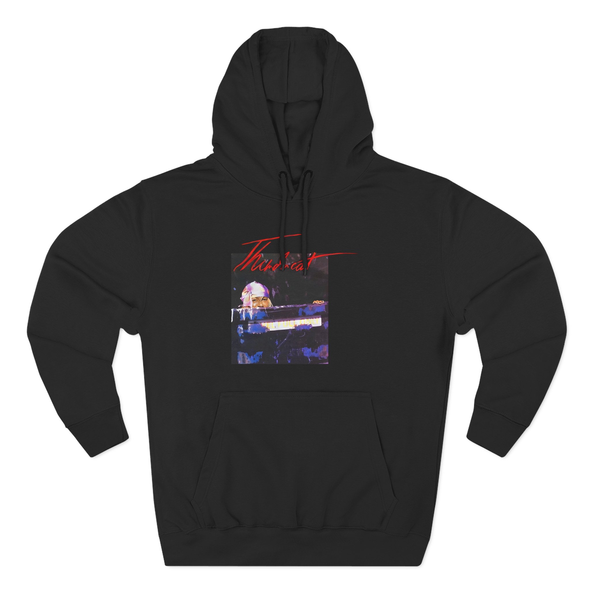 Thundercat Durag Dumpster Fire Three-Panel Fleece Hoodie