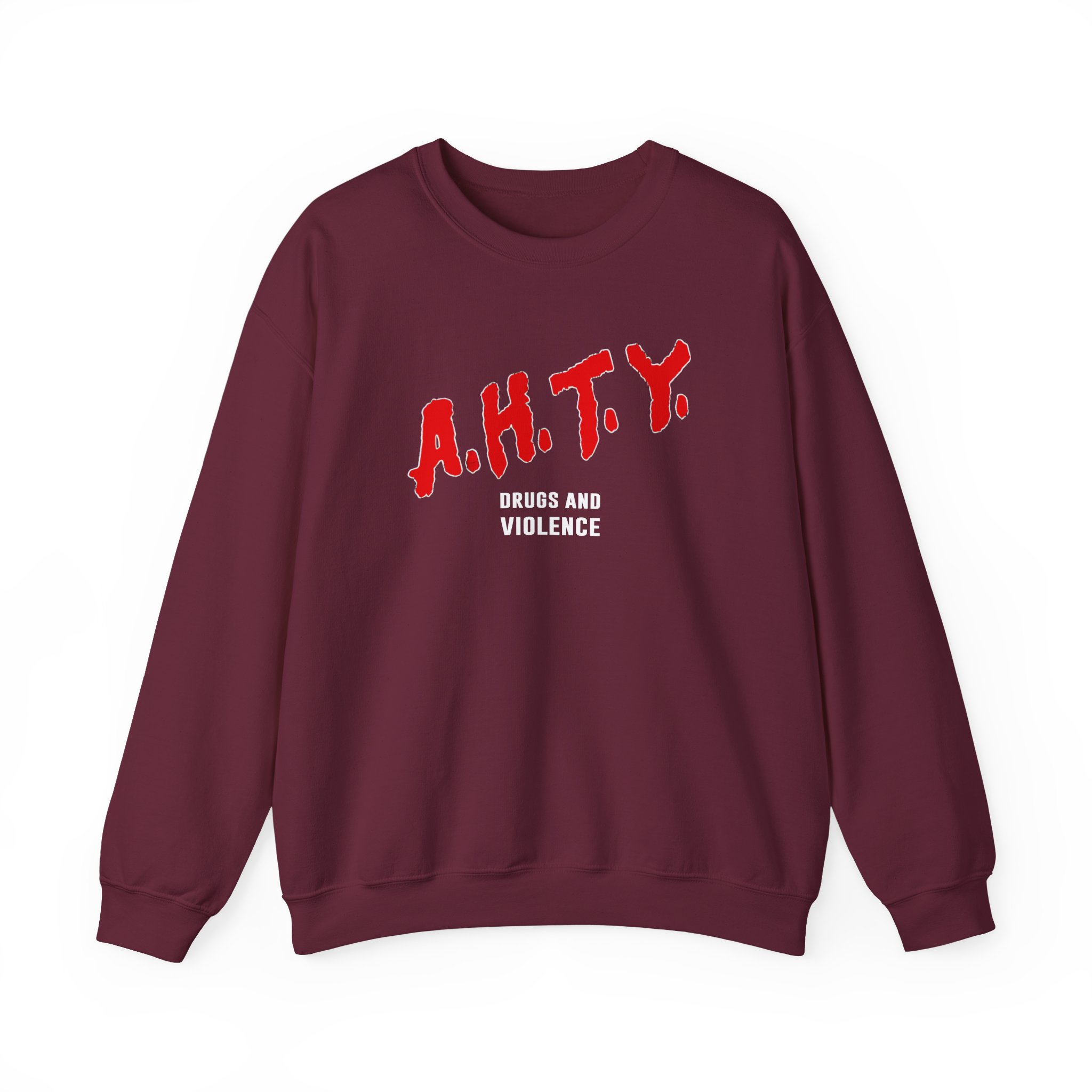 All Hail the Yeti Drugs and Violence Unisex Heavy Blendâ„¢ Crewneck Sweatshirt
