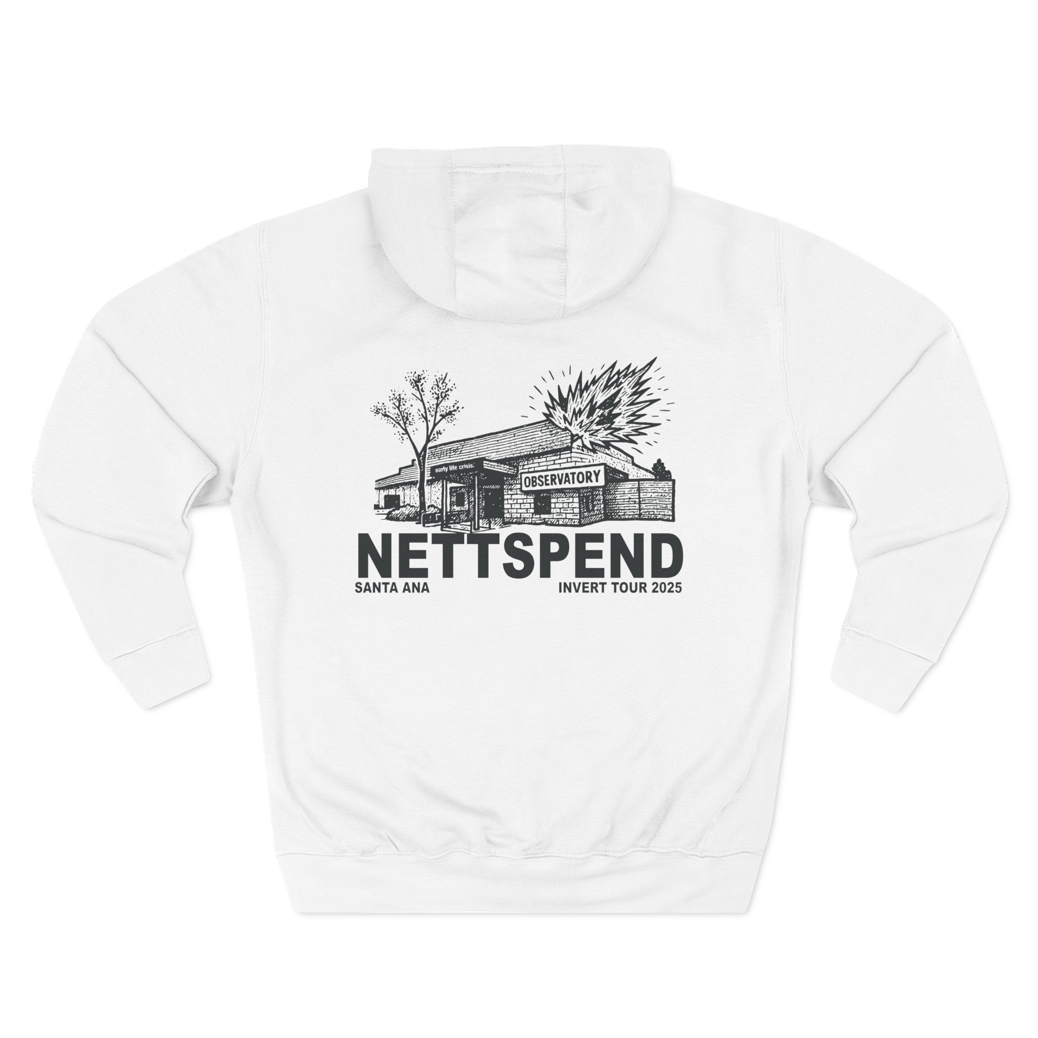 Nettspend Santa Ana Three-Panel Fleece Hoodie