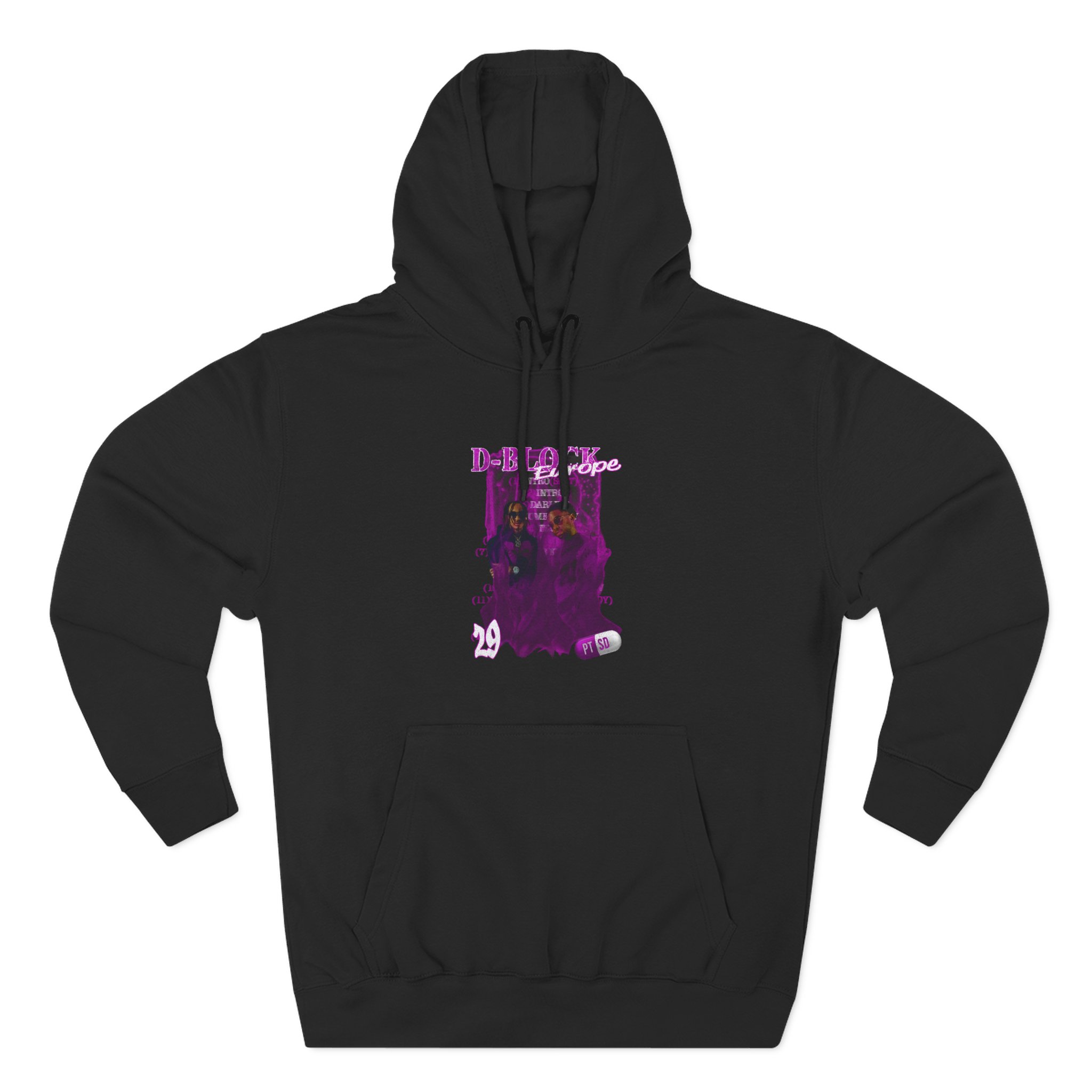 D Block Europe Three-panel Fleece Hoodie