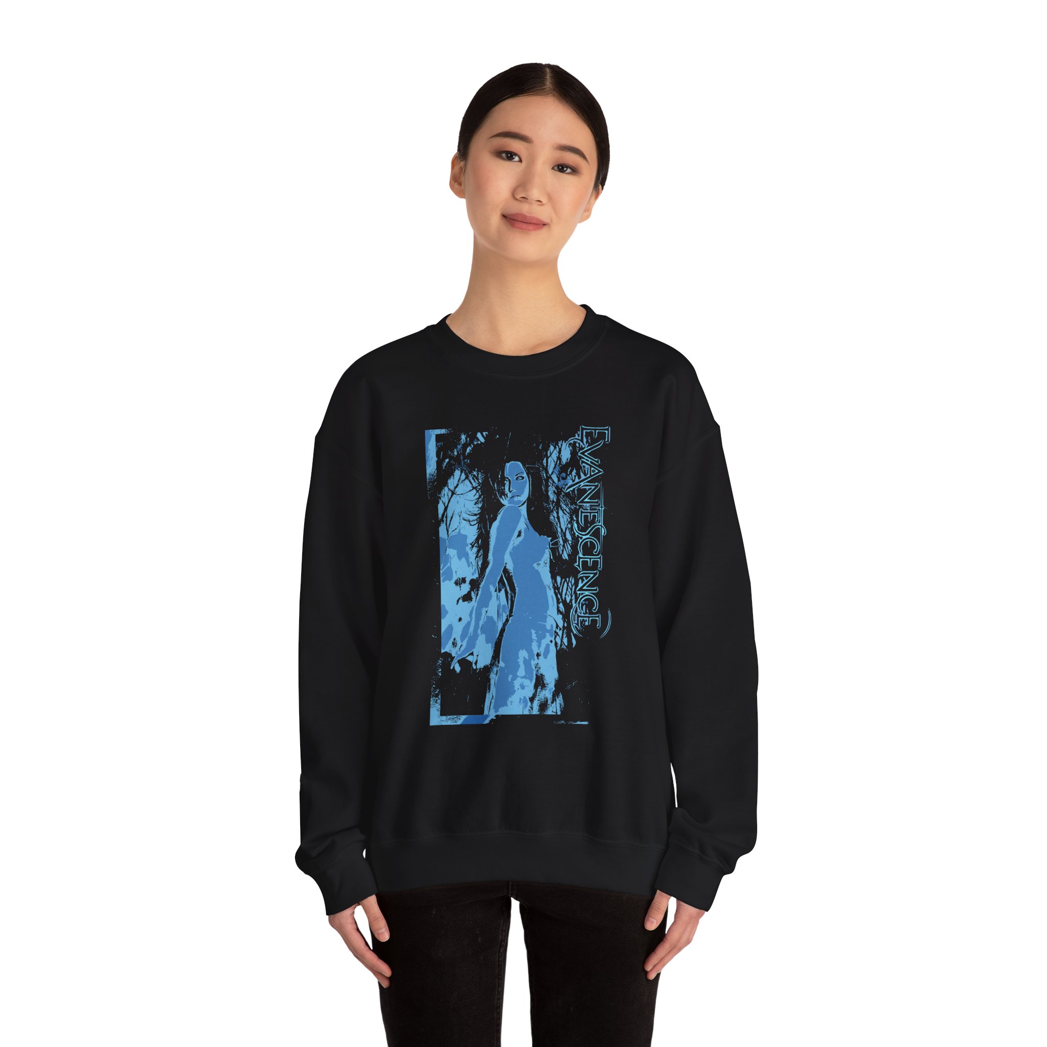Evanescence Glitch Amy Unisex Heavy Blendâ„¢ Crewneck Sweatshirt