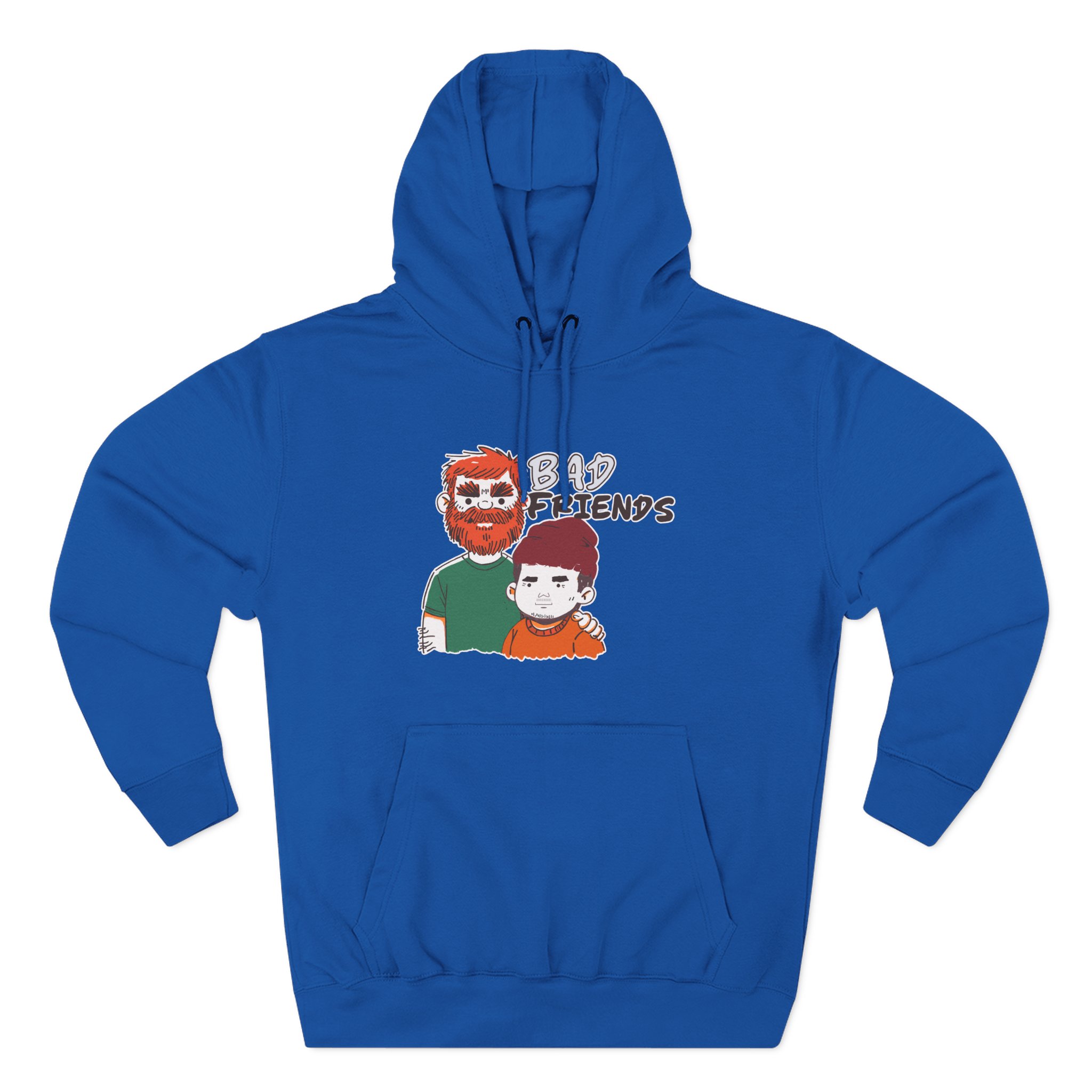 Bad Friends Hairy Three-Panel Fleece Hoodie