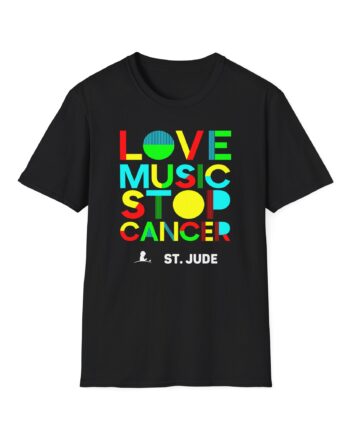Liquid Stranger Love Music Stop Cancer Unisex Softstyle T-Shirt