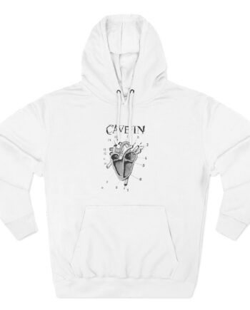Cave in Classic Heart Three-Panel Fleece Hoodie