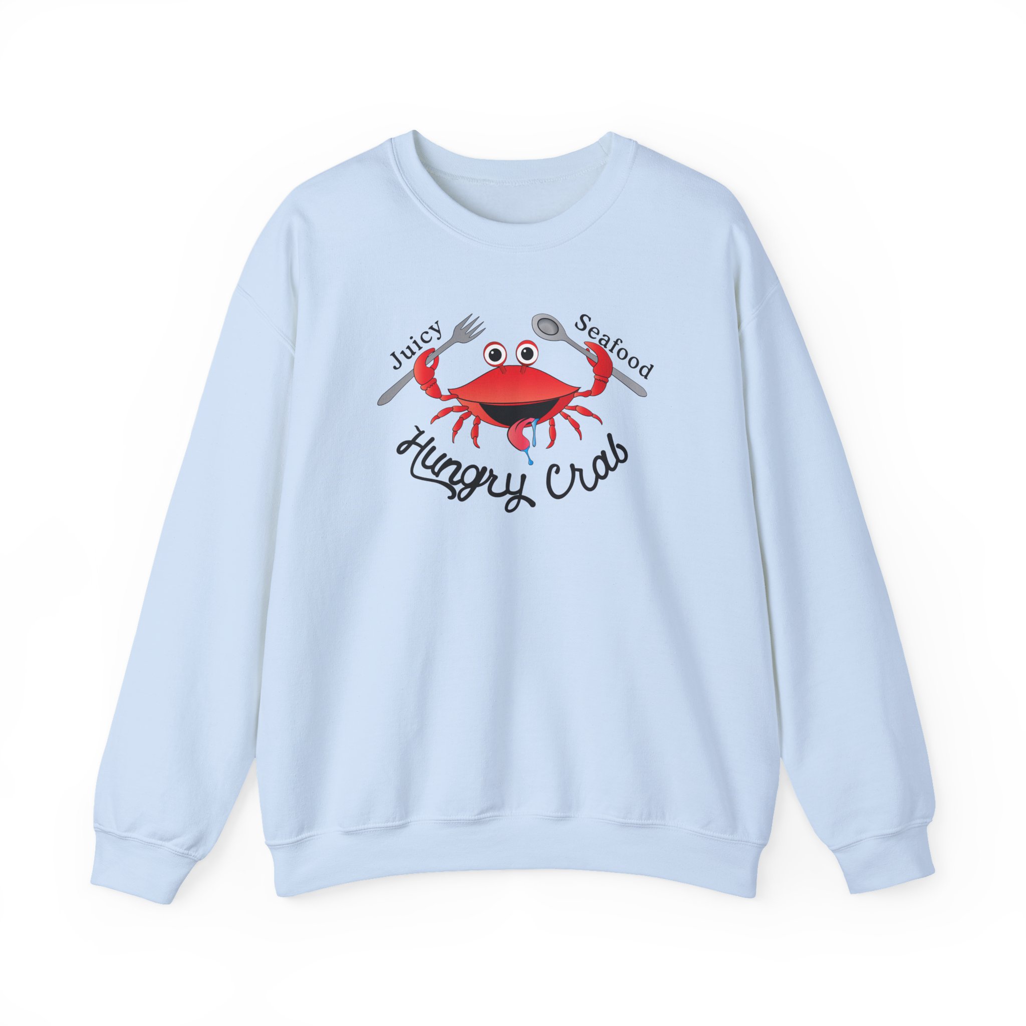 Hungry Box Hungry Crab Juicy Seafood Unisex Heavy Blendâ„¢ Crewneck Sweatshirt