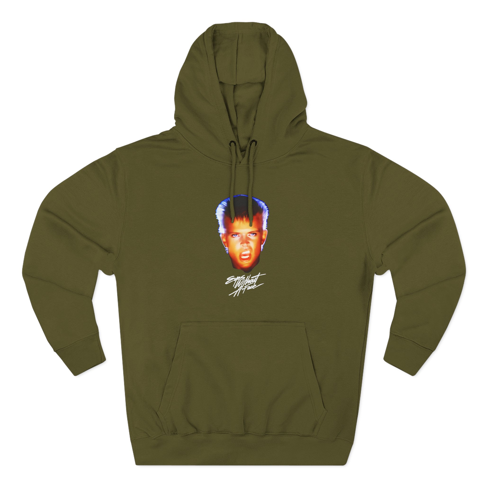 Billy Idol Eyes Without a Face Photo Three-Panel Fleece Hoodie