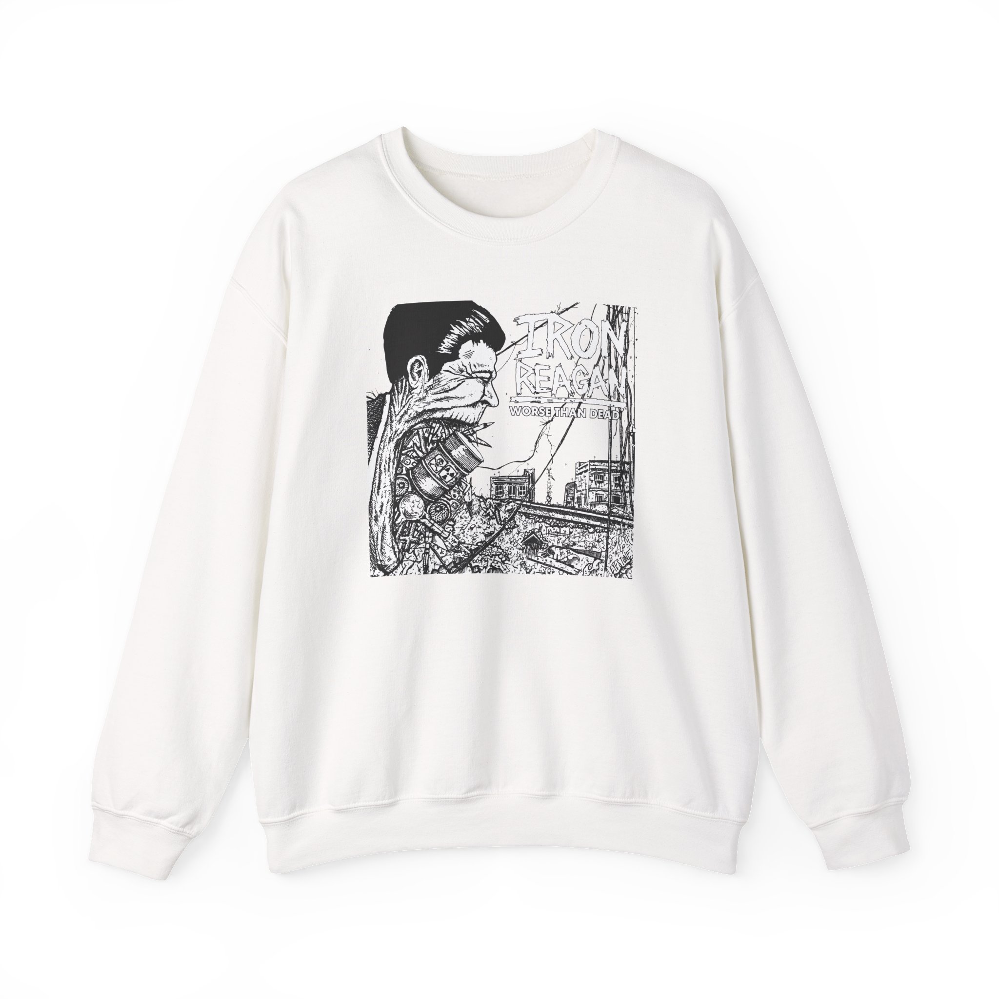 Iron Reagan Worse Than Dead Unisex Heavy Blendâ„¢ Crewneck Sweatshirt