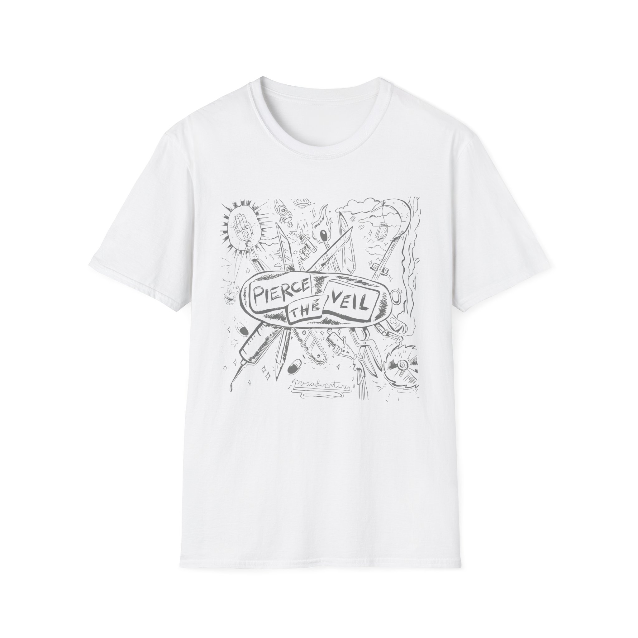 Pierce the Veil Misadventures Unisex Softstyle T-Shirt
