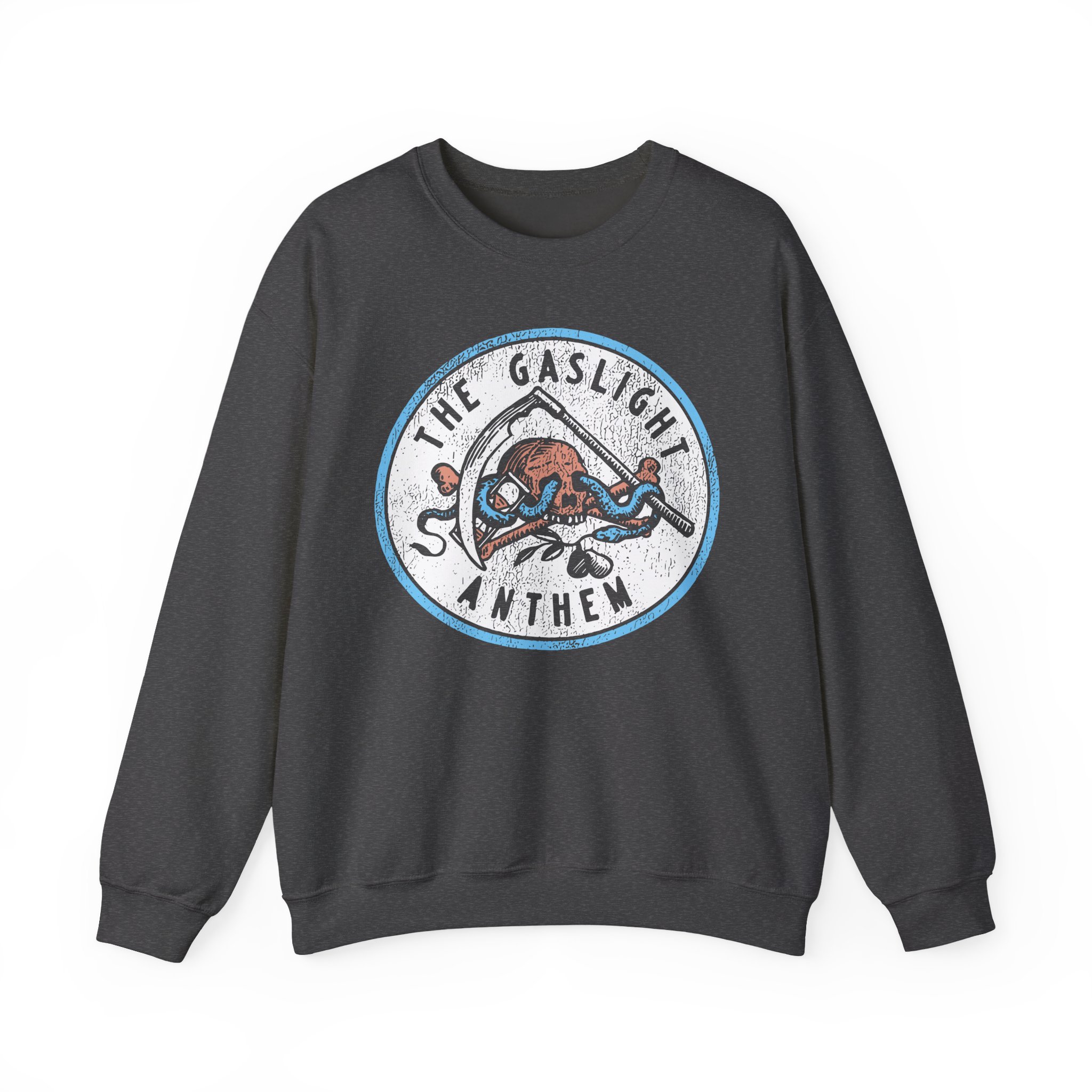 Gaslight Anthem Skull Snake Unisex Heavy Blendâ„¢ Crewneck Sweatshirt