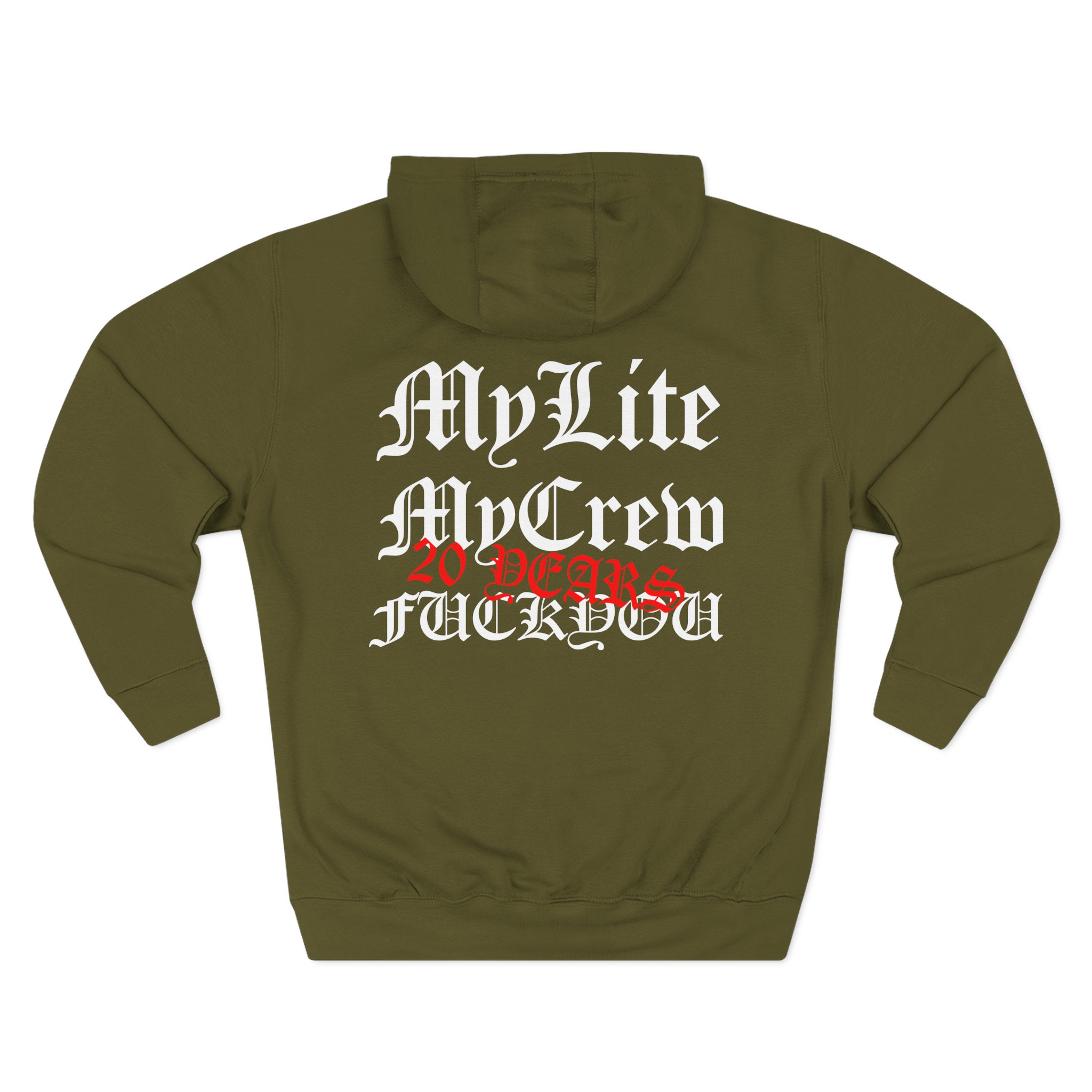 100 Demons Brass City Three-Panel Fleece Hoodie