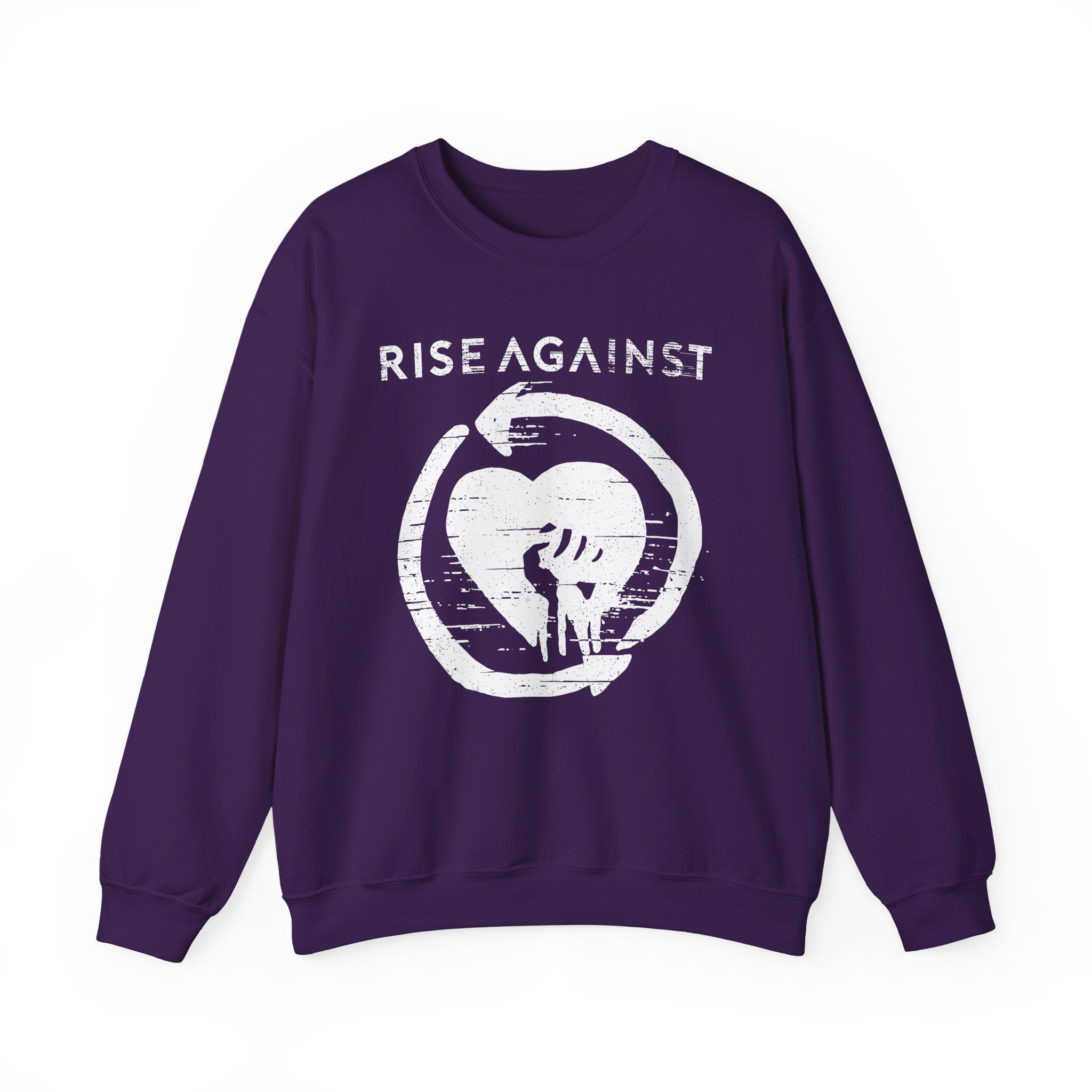 Rise Against Heartfist Babygrow Unisex Heavy Blendâ„¢ Crewneck Sweatshirt