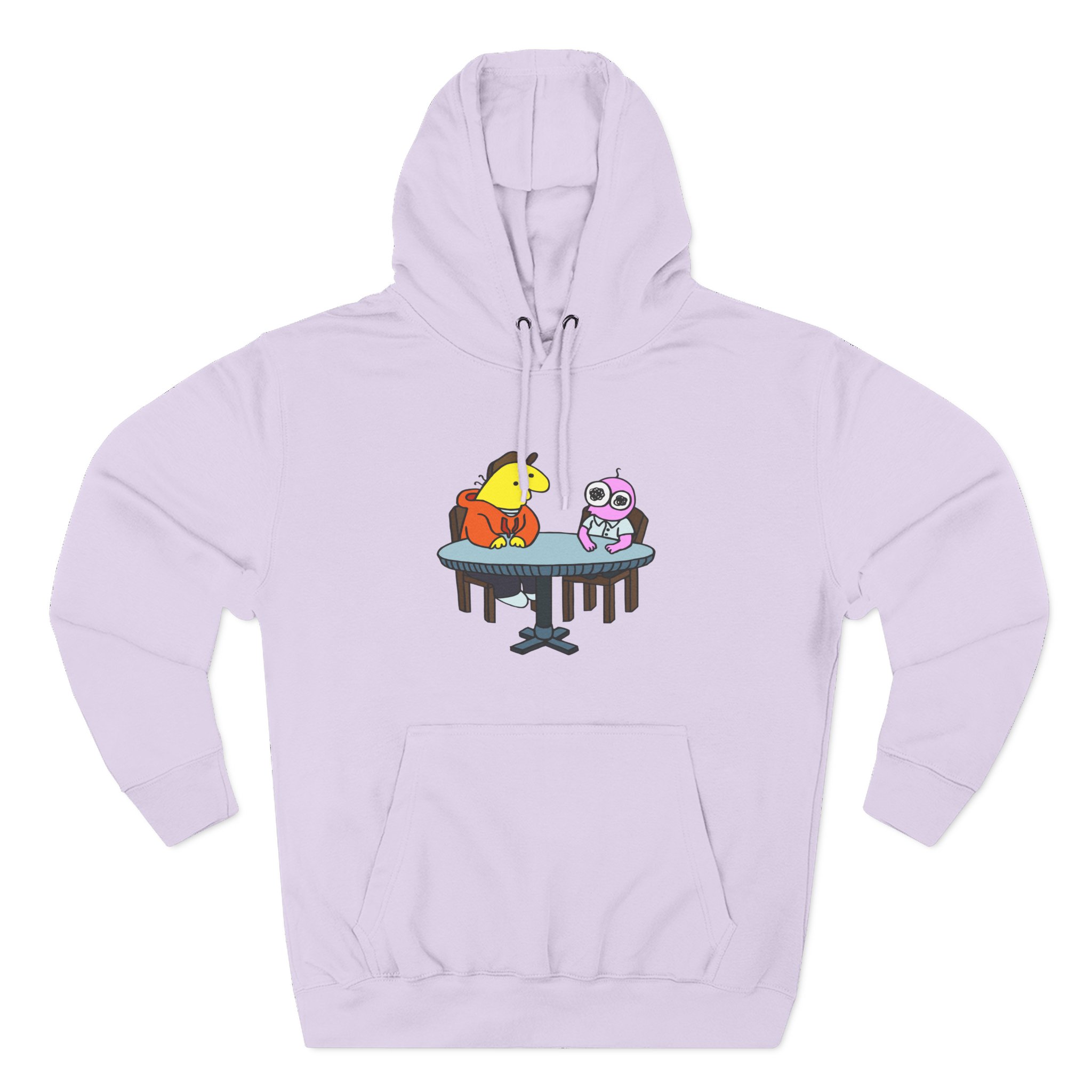 Smiling Friends Three-panel Fleece Hoodie