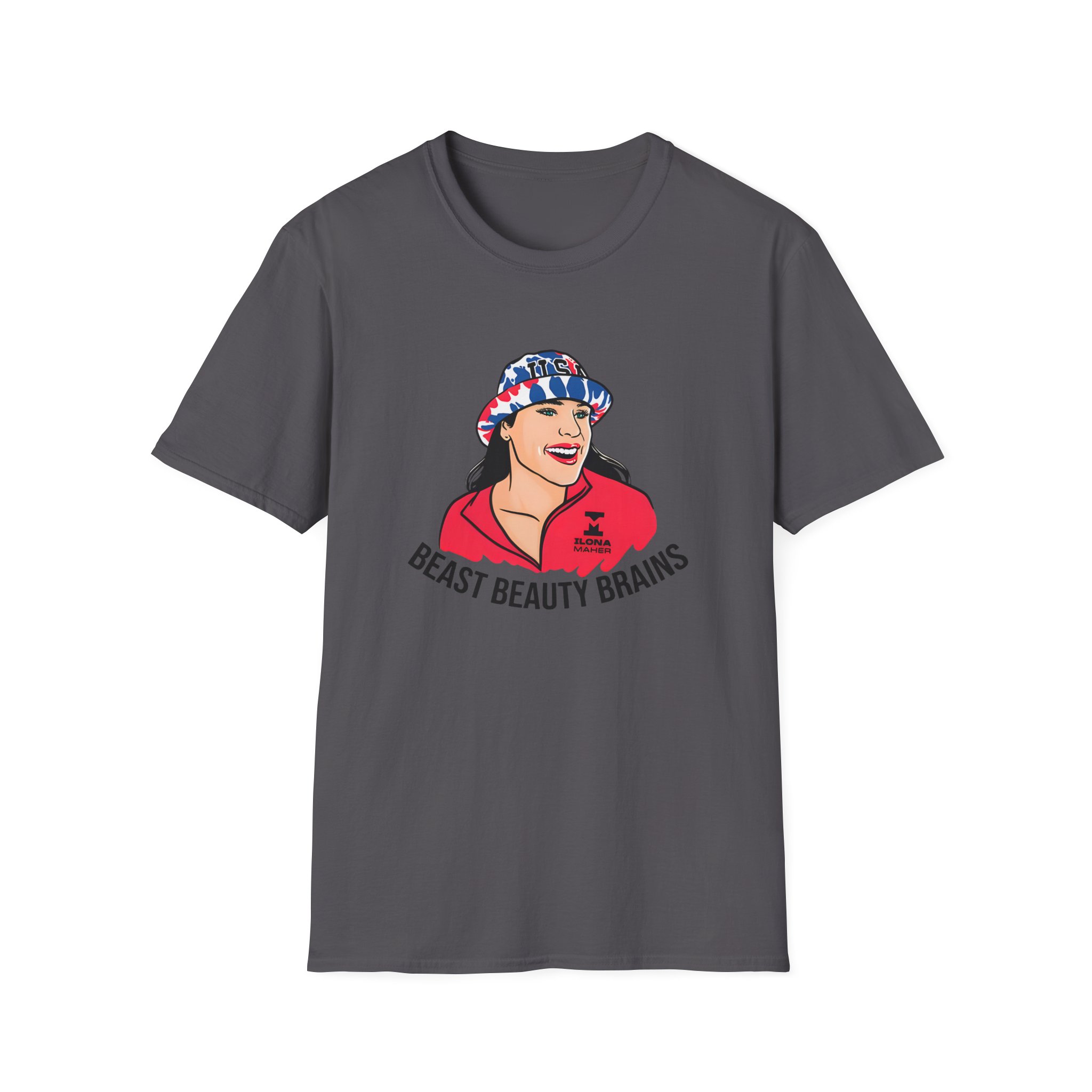 Ilona Maher Beast Beauty Brains Unisex Softstyle T-Shirt