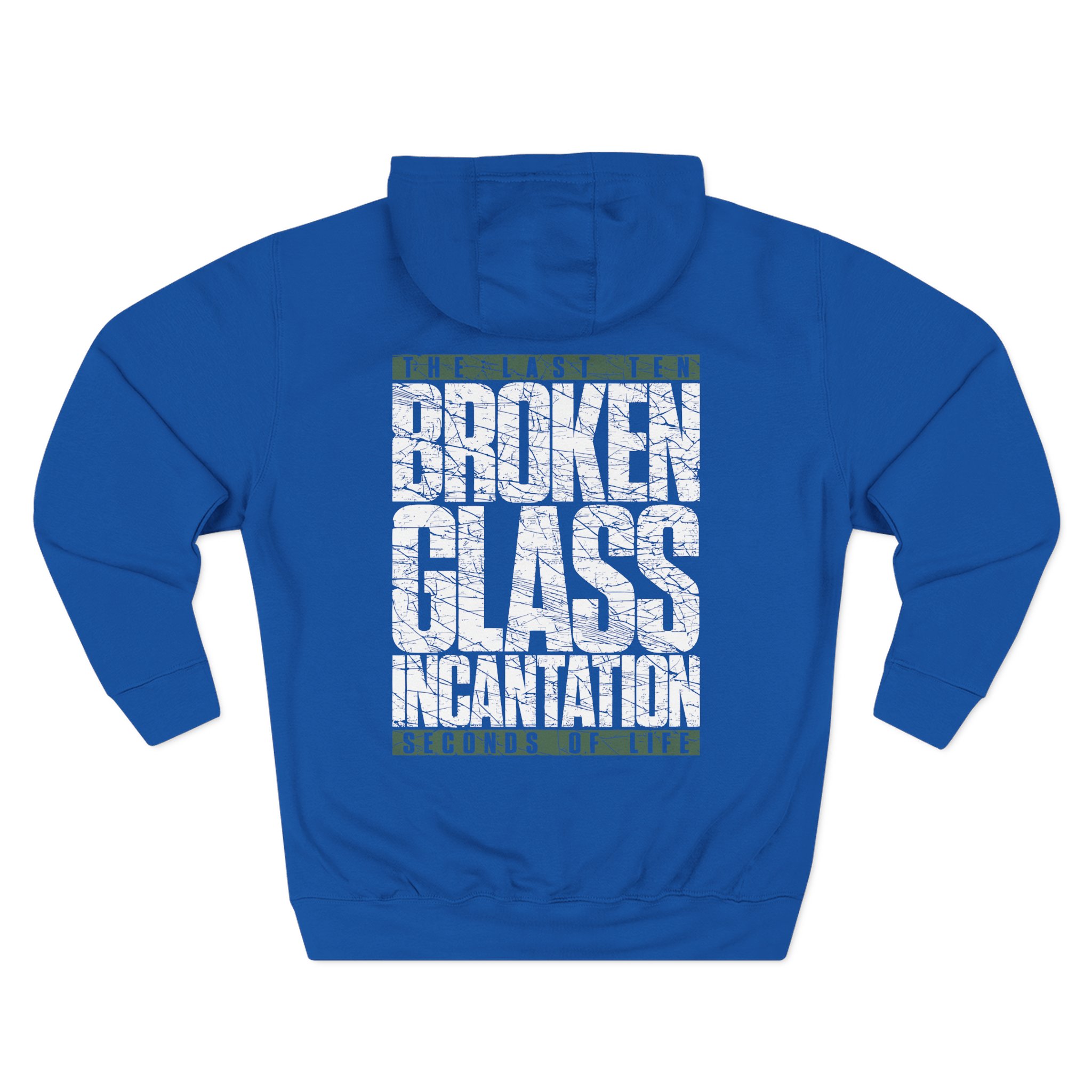 The Last Ten Seconds of Life Broken Glass Three-Panel Fleece Hoodie
