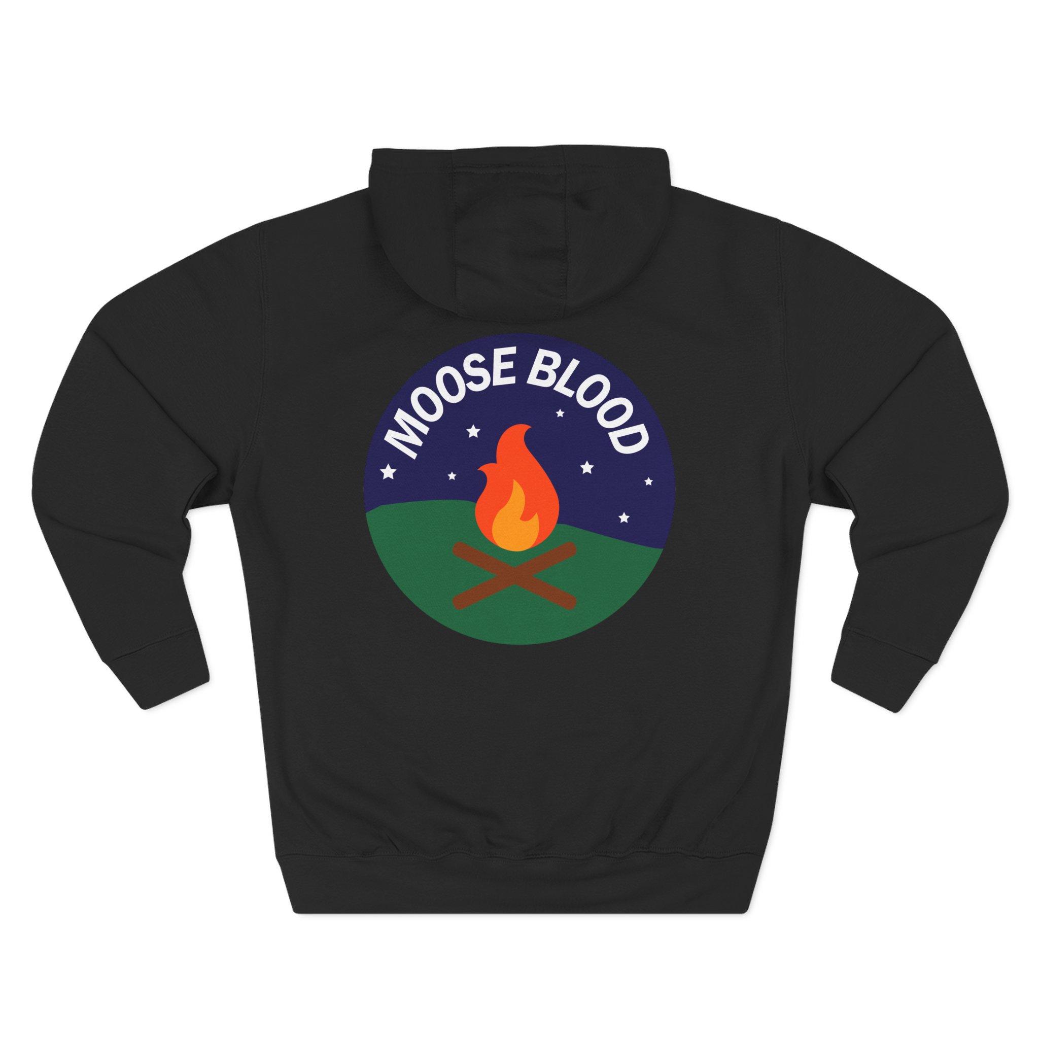 Moose Blood Three-Panel Fleece Hoodie