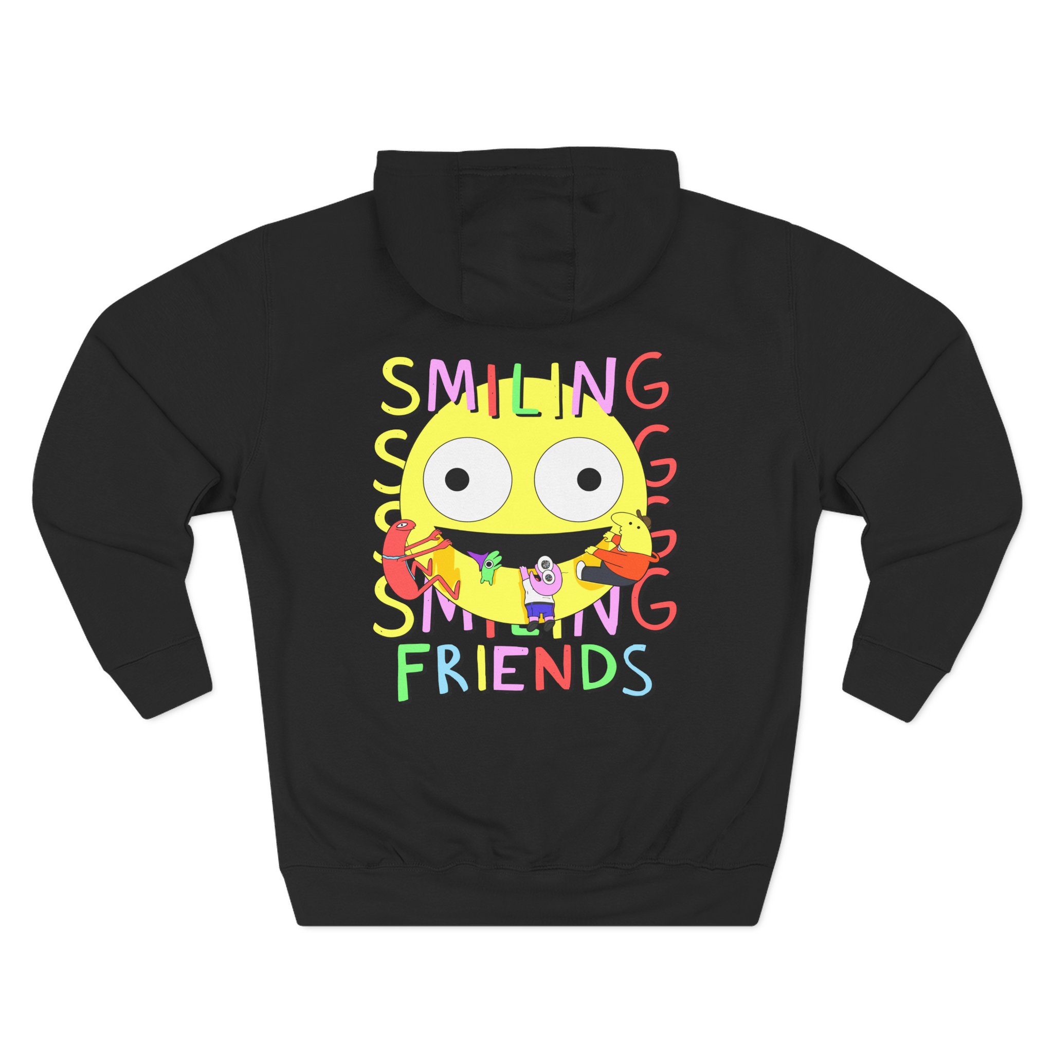Smiling Friends Three-panel Fleece Hoodie