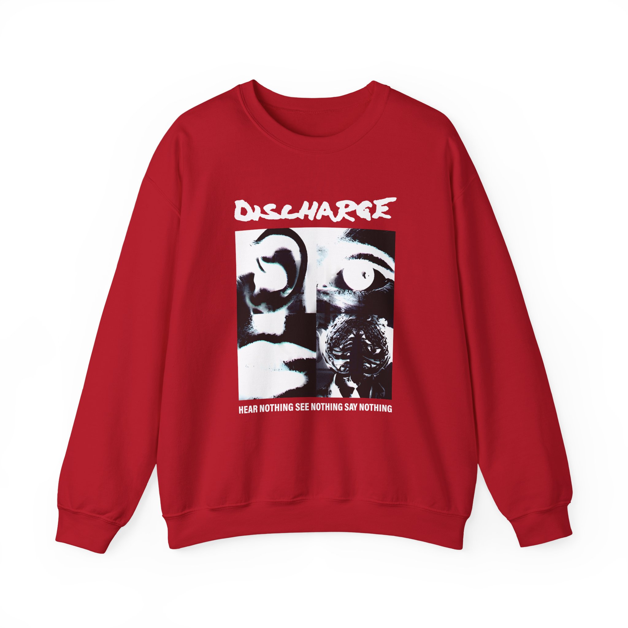 Discharge Hear Nothing Unisex Heavy Blendâ„¢ Crewneck Sweatshirt
