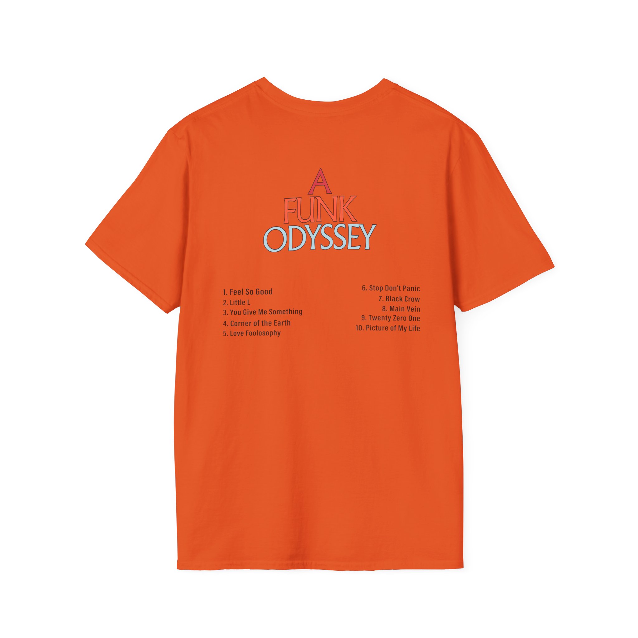 J Funk Odyssey Tracklist Unisex Softstyle T-Shirt