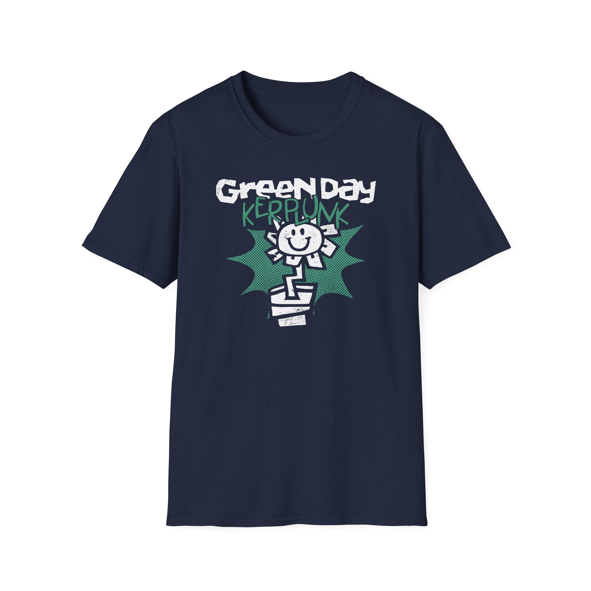 Green Day Kerplunk Vintage Flower Unisex Softstyle T-Shirt