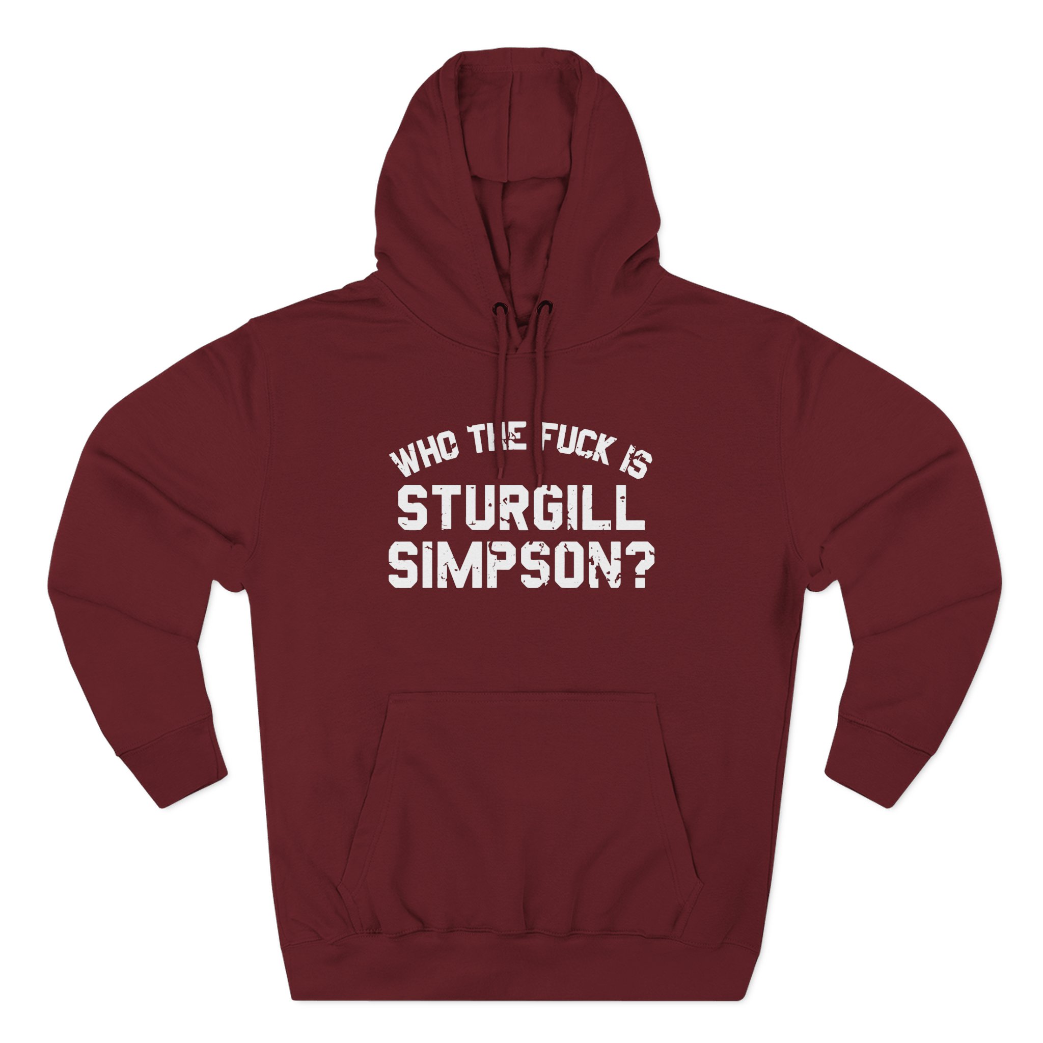 Sturgill Simpson Who The F*ck Is Sturgill Simpson Three-Panel Fleece Hoodie