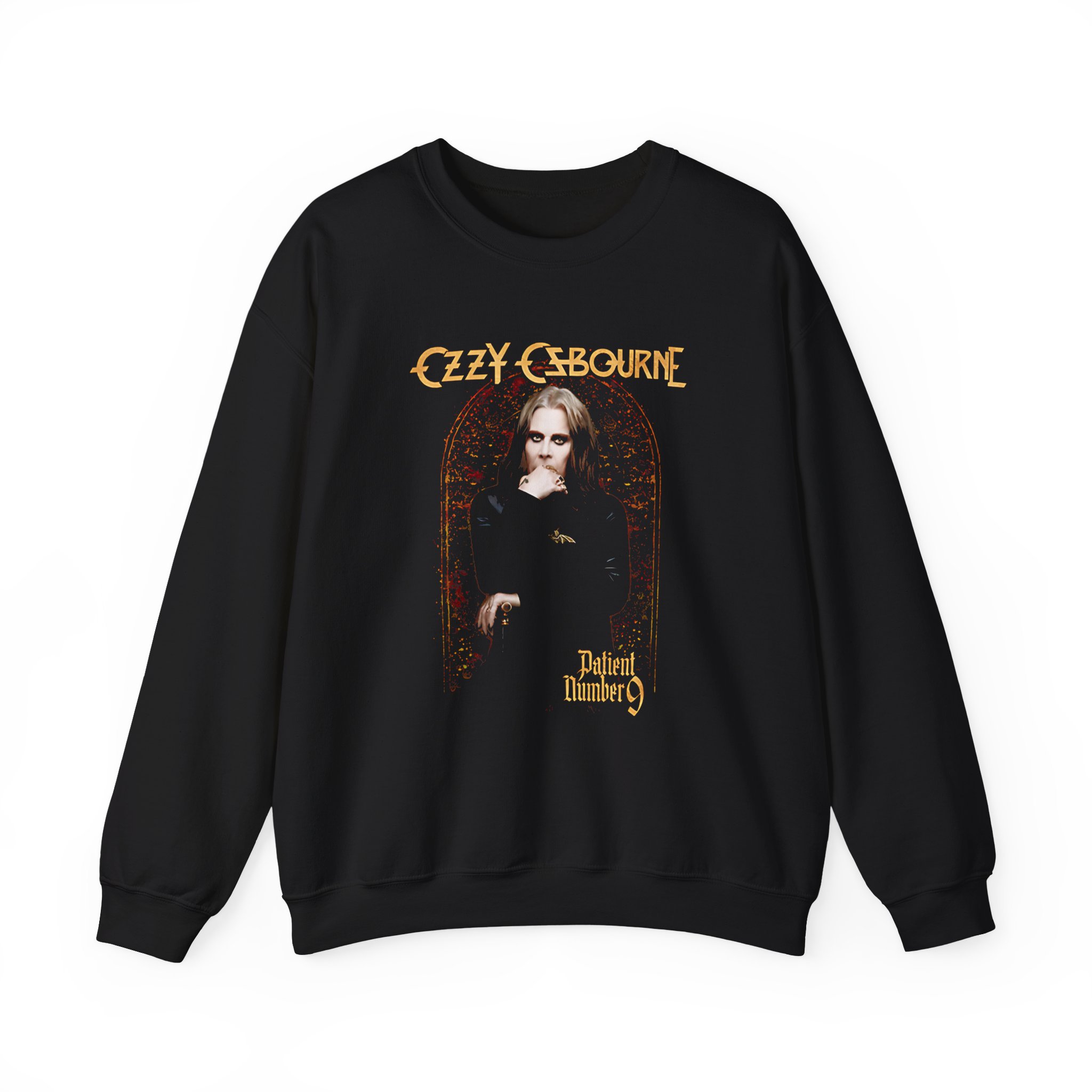Ozzy Osbourne Patient No. 9 Rock & Roll Hall of Fame Unisex Heavy Blendâ„¢ Crewneck Sweatshirt