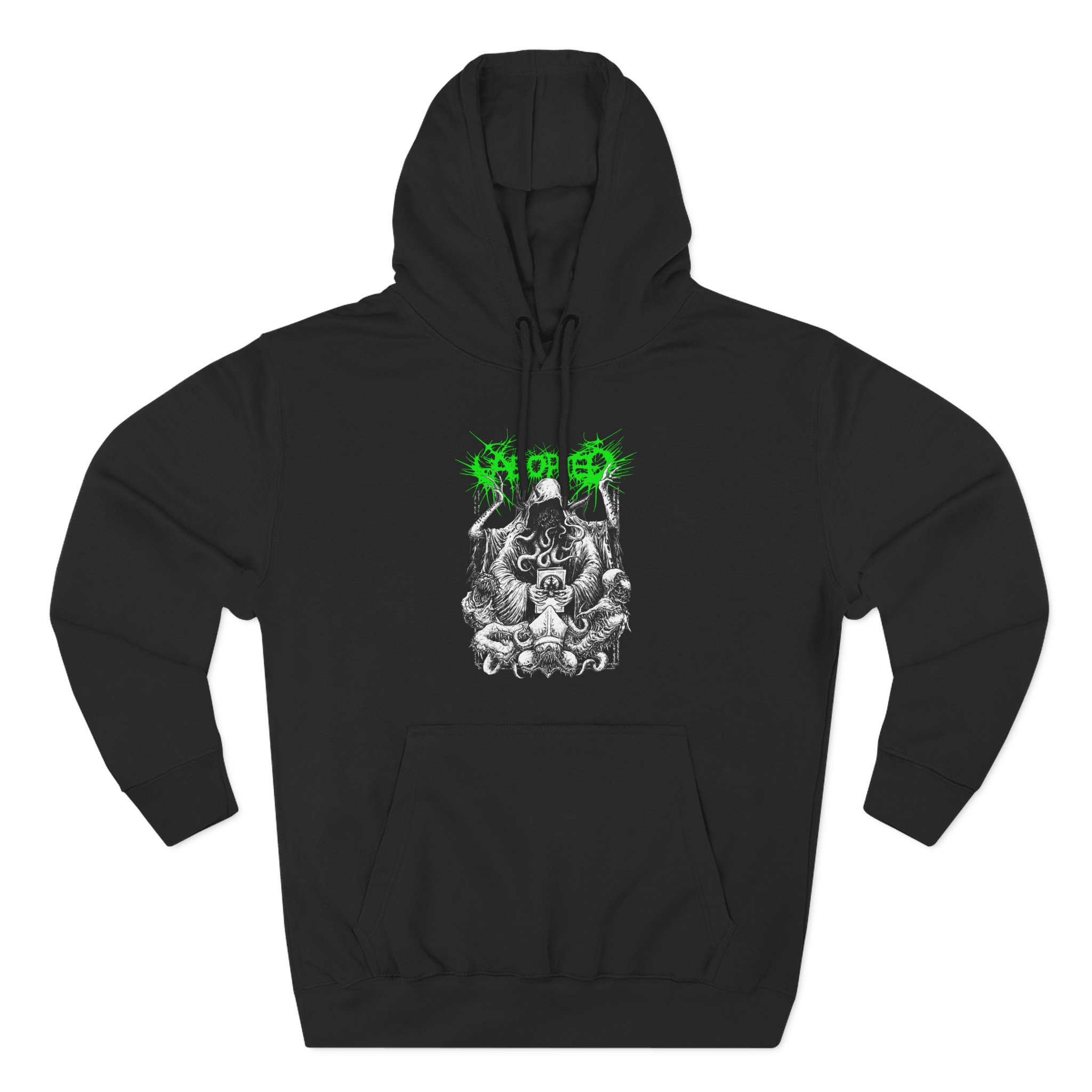Aborted Cthulhu C&c Tour Three-Panel Fleece Hoodie