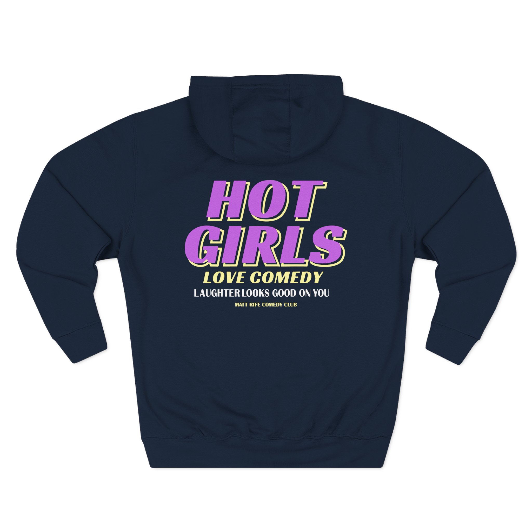 Matt Rife Hot Girls Love Comedy Three-Panel Fleece Hoodie